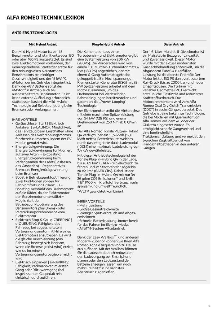 Alfa Romeo Tonale von 24. Juli bis 24. Juli 2025 - Flugblätt seite 6