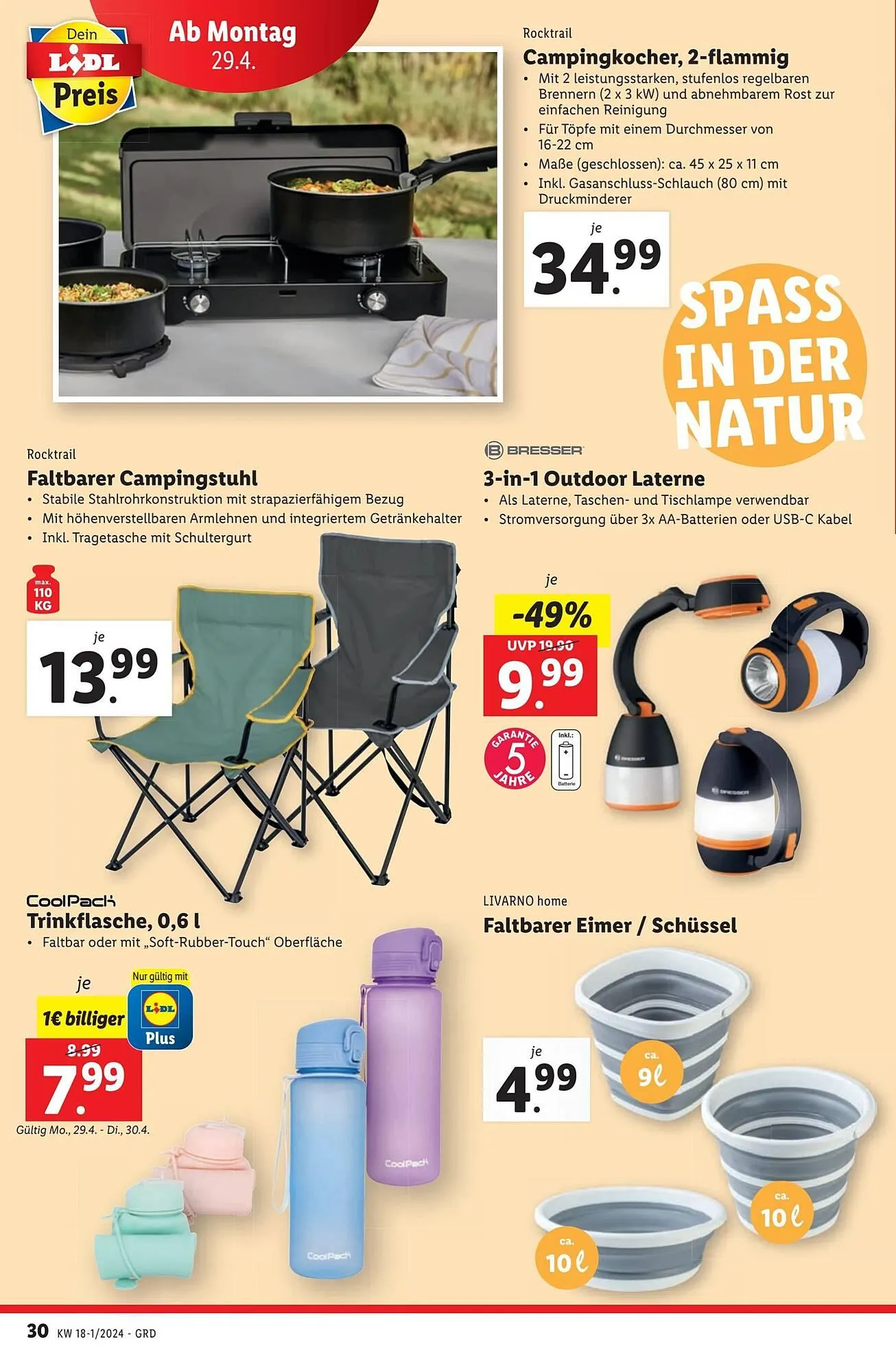 Lidl Flugblatt von 24. April bis 30. April 2024 - Flugblätt seite 34