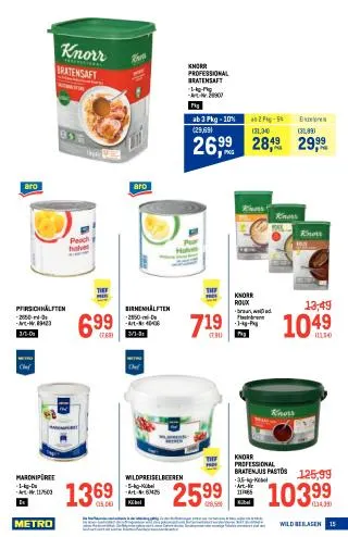 METRO Flugblatt Specials - Wild von 17. September bis 25. November 2026 - Flugblätt seite  15