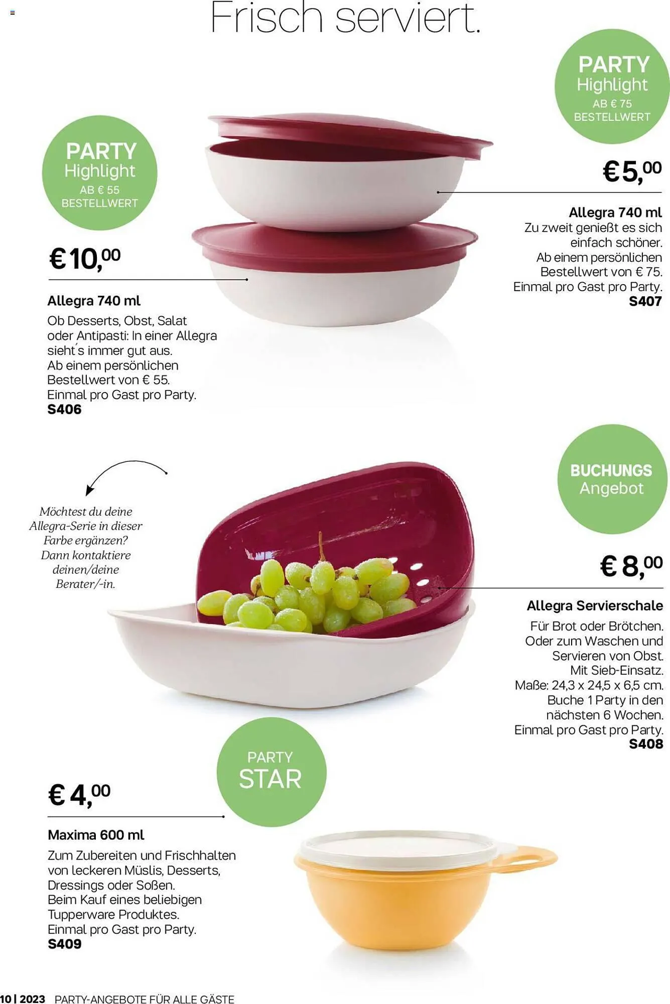 Tupperware Flugblatt von 2. Oktober bis 5. November 2023 - Flugblätt seite 5