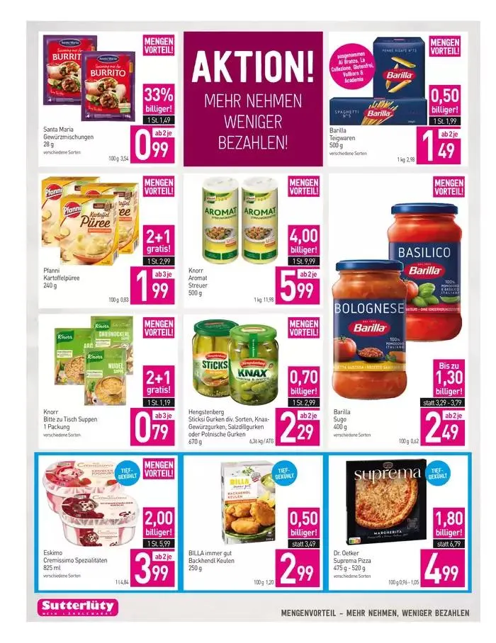 Sutterlüty flugblatt von 9. Jänner bis 14. Jänner 2025 - Flugblätt seite 14