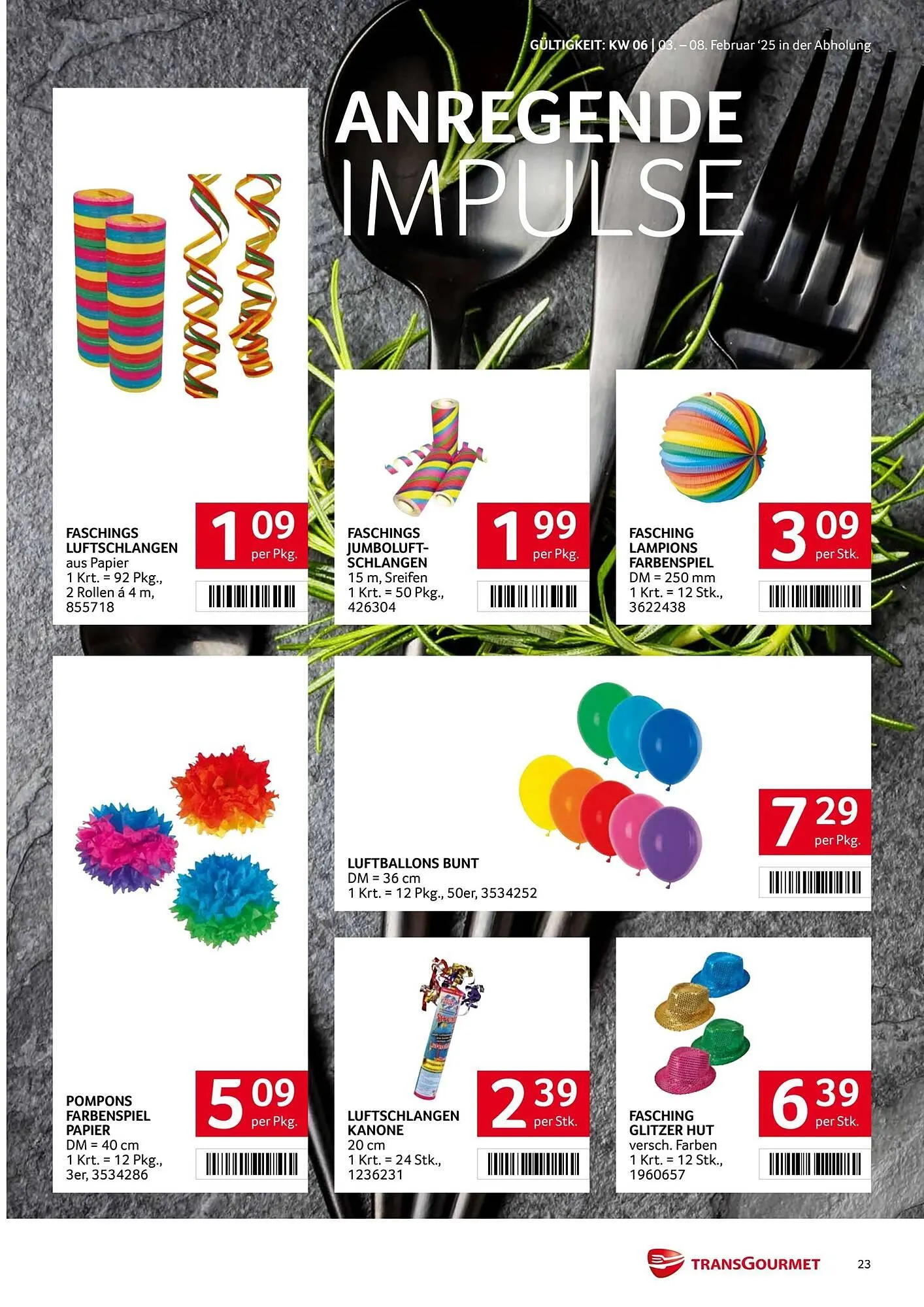 Transgourmet Flugblatt von 3. Februar bis 9. Februar 2025 - Flugblätt seite  21