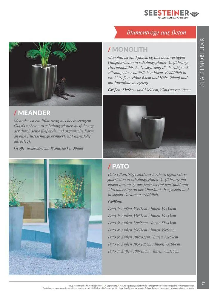 Preis Liste 2024 von 31. Mai bis 31. Dezember 2024 - Flugblätt seite 99