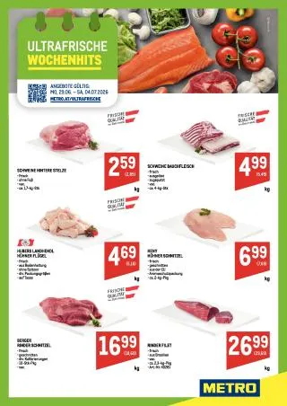 METRO Flugblatt Food von 29. Juni bis 4. Juli 2026 - Flugblätt seite 1