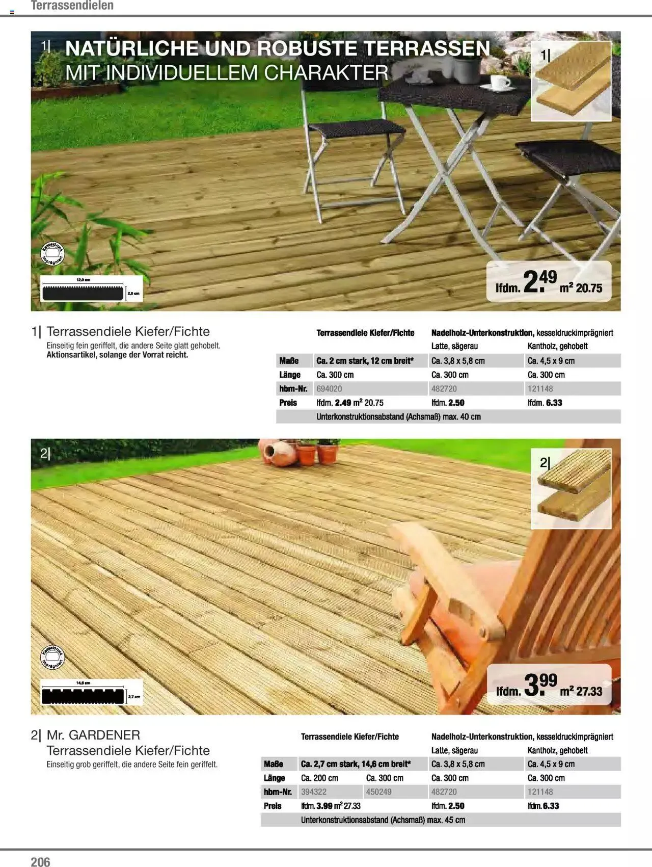 Hagebau Gartenjahr 2023 von 7. März bis 31. Dezember 2023 - Flugblätt seite  206