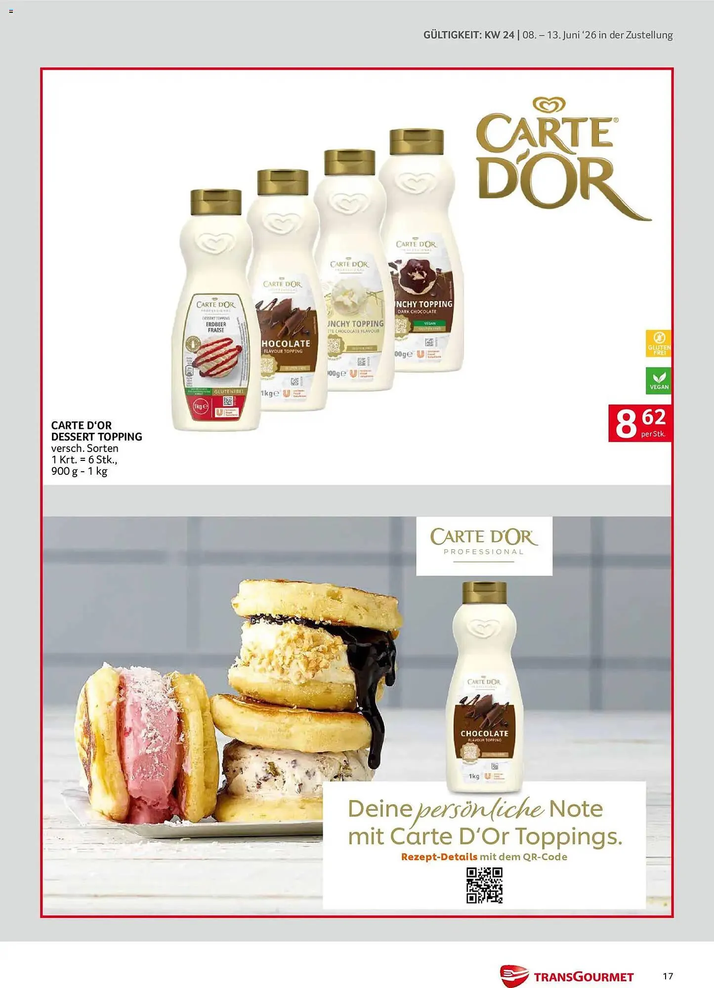 Transgourmet Flugblatt von 8. Juni bis 13. Juni 2026 - Flugblätt seite  17