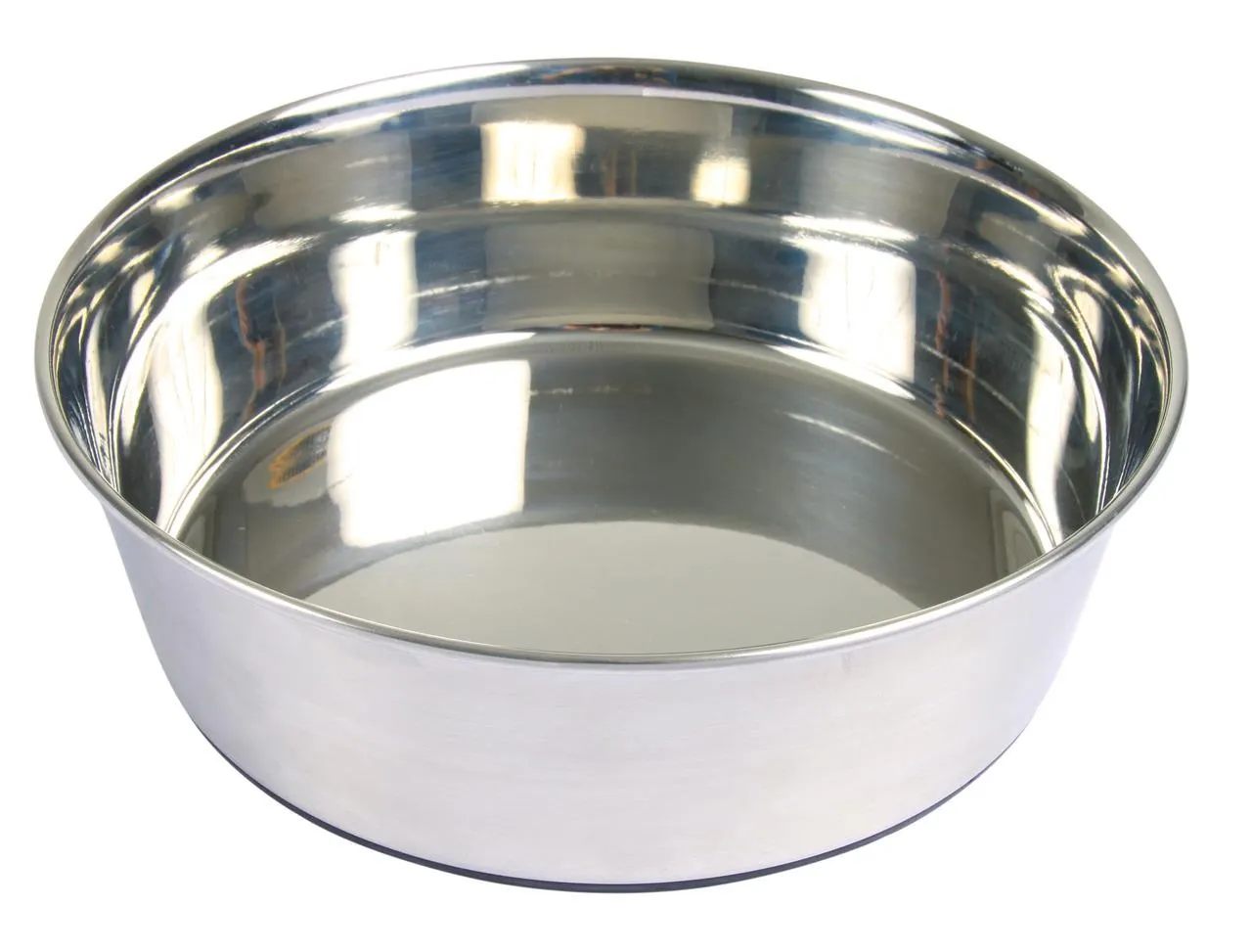 Trixie Edelstahlnapf Gummiboden Hunde Zubehör 500 ml