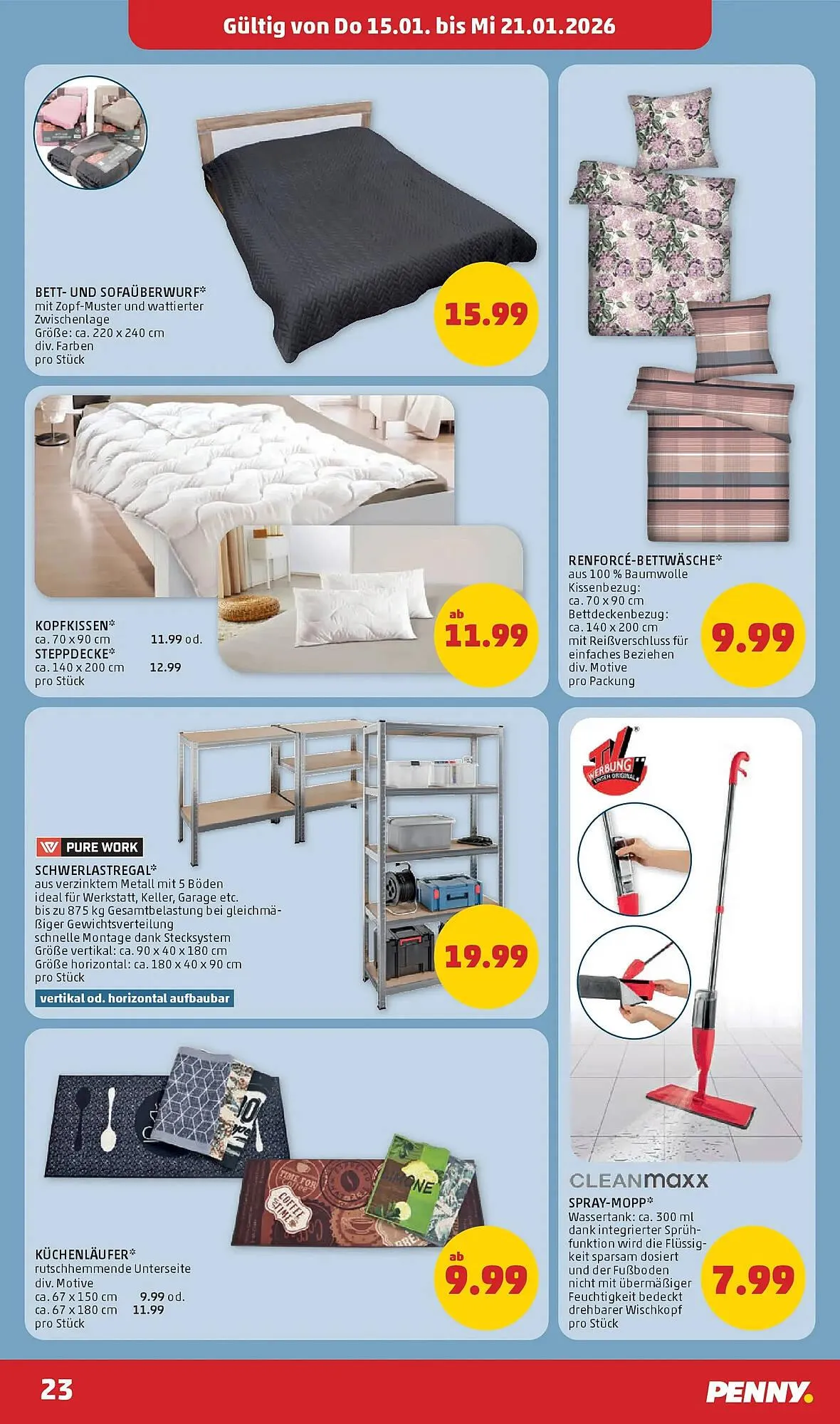 PENNY Flugblatt von 15. Jänner bis 21. Jänner 2026 - Flugblätt seite  23