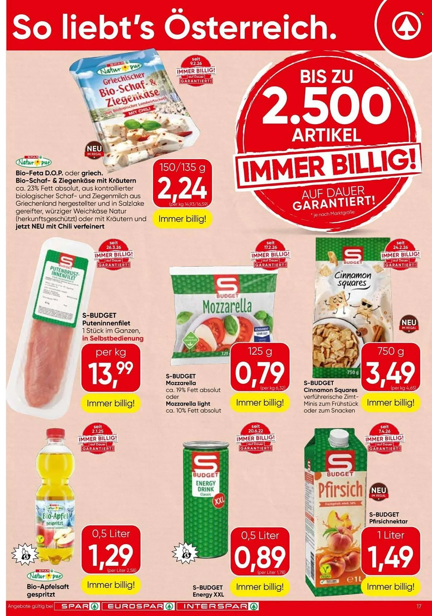 Eurospar Flugblatt von 9. April bis 22. April 2026 - Flugblätt seite 17