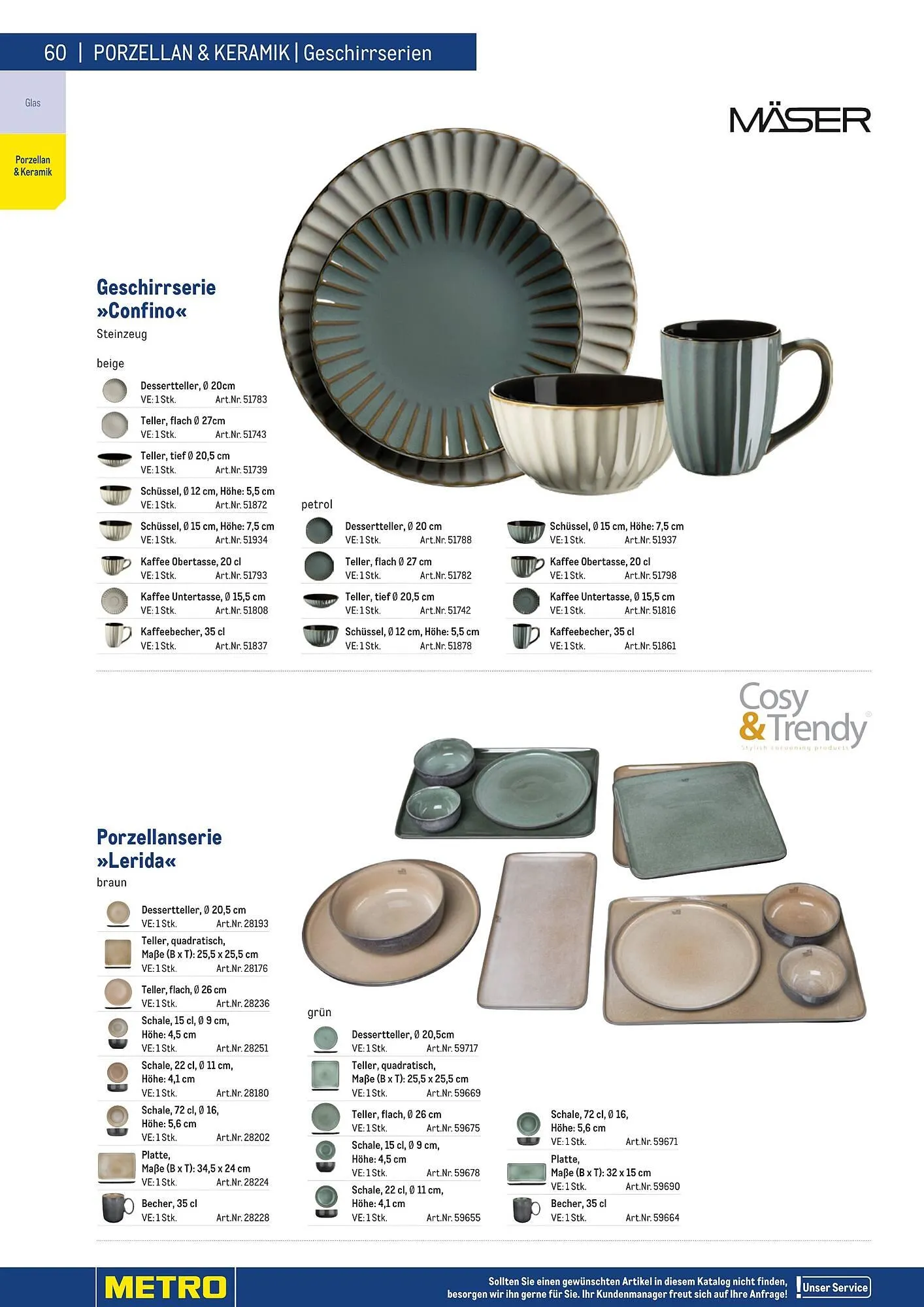 Metro Flugblatt von 25. März bis 31. Dezember 2026 - Flugblätt seite  60