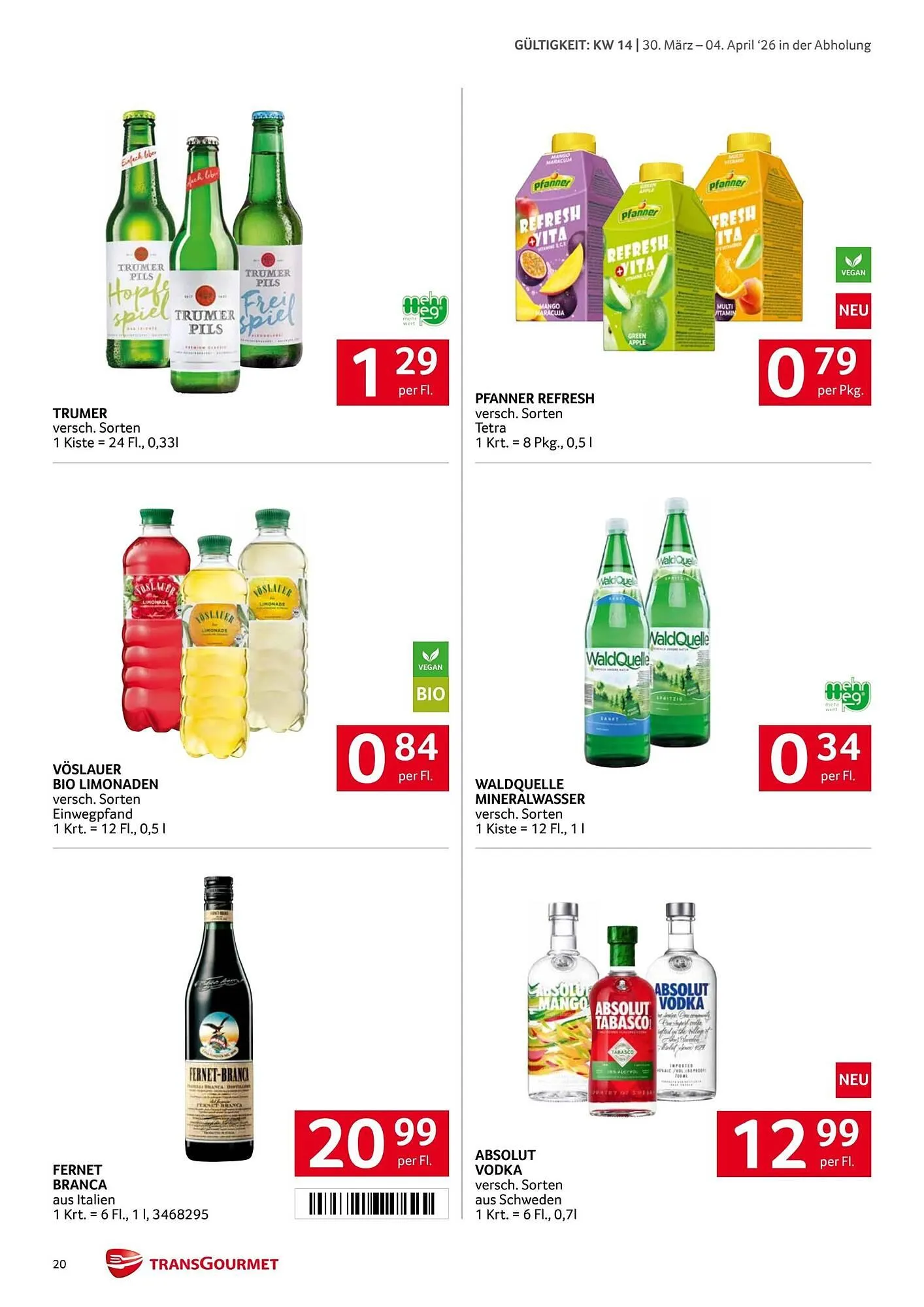 Transgourmet Flugblatt von 30. März bis 4. April 2026 - Flugblätt seite  19