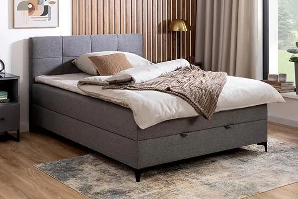 Polsterbett Mit Matratze 140x200 Freddie Grau