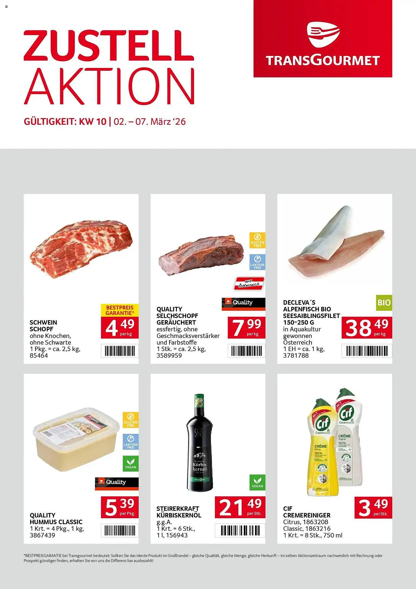 Transgourmet Flugblatt von 2. März bis 7. März 2026 - Flugblätt seite  1