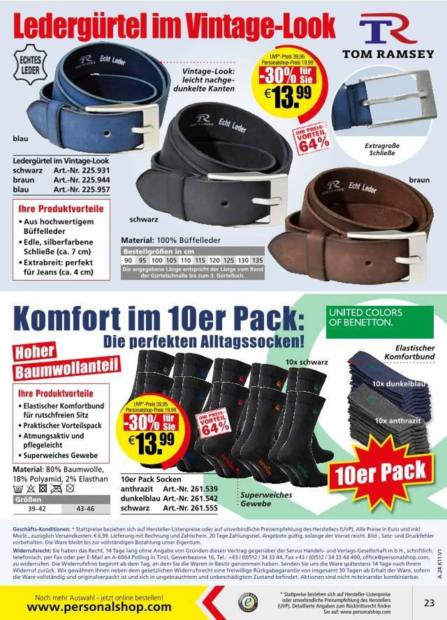 Personalshop Flugblatt von 1. November bis 30. November 2024 - Flugblätt seite  23