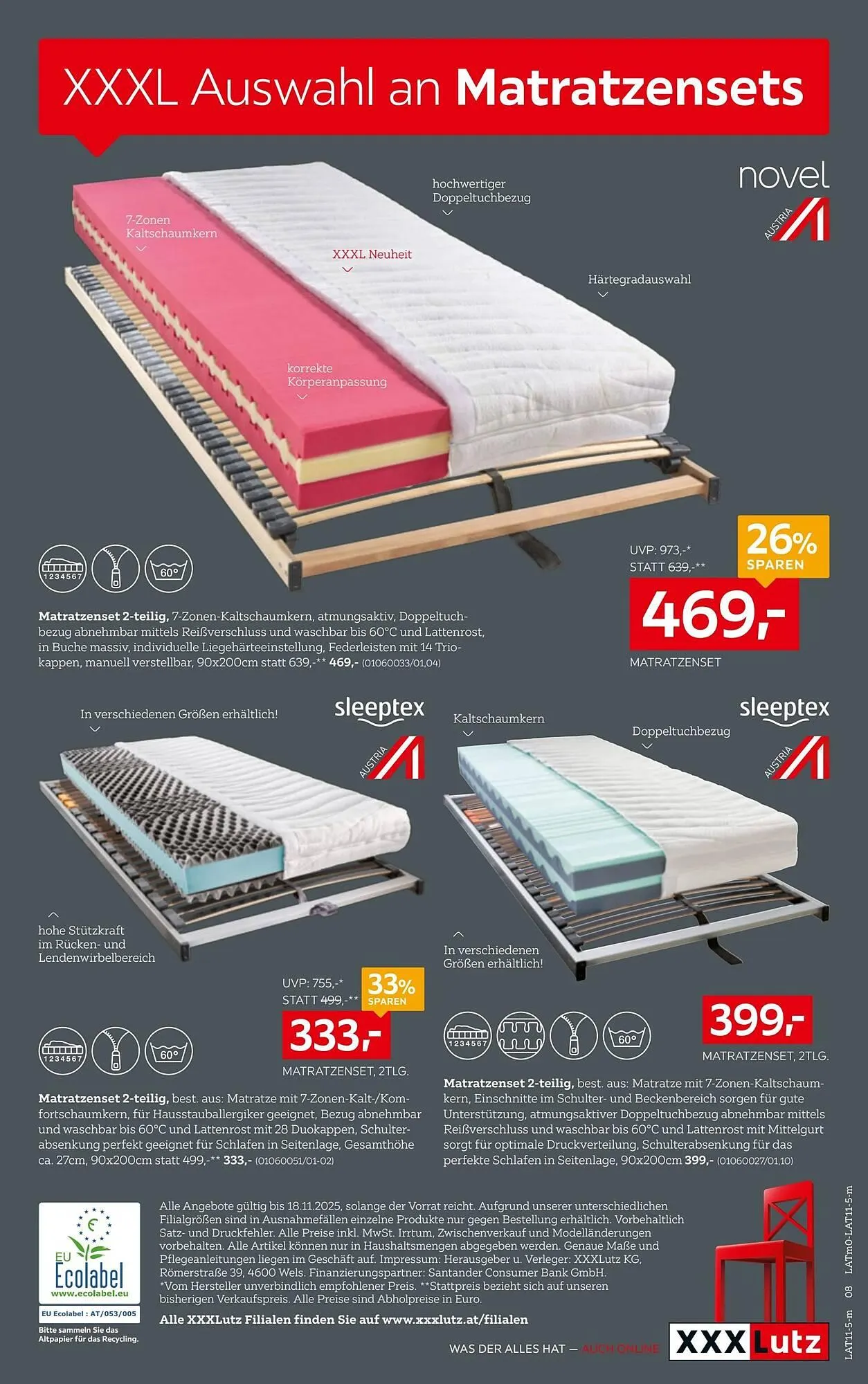 XXXLutz Prospekt von 4. November bis 18. November 2025 - Flugblätt seite 8