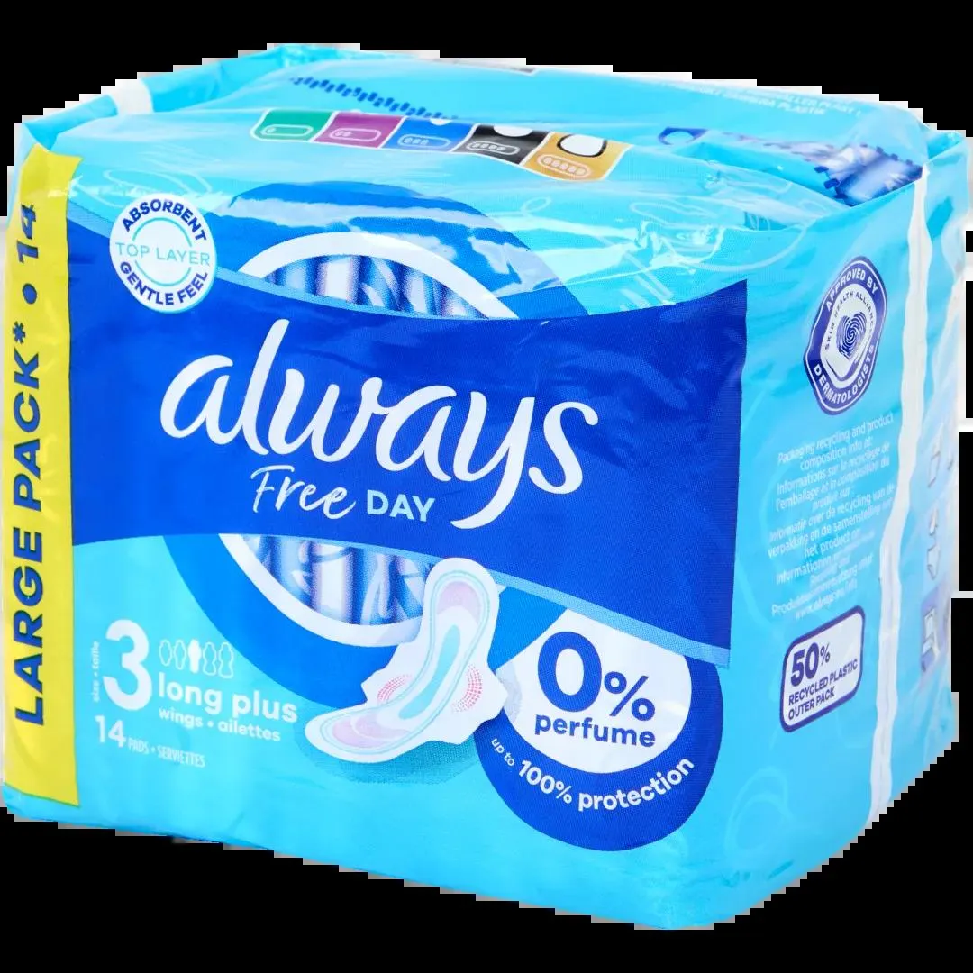 Always Free Day Damenbinden Long Plus