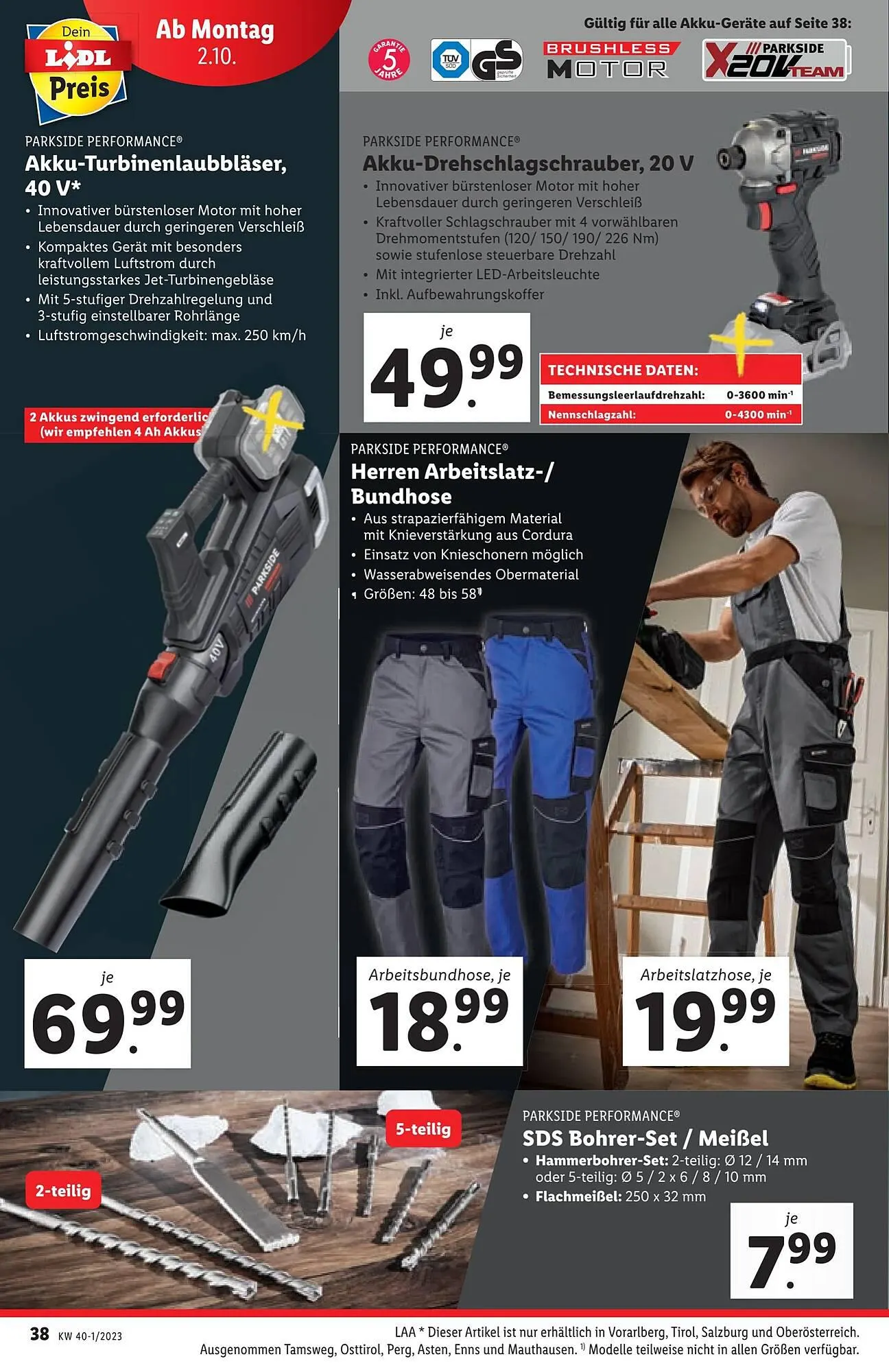 Lidl Flugblatt von 27. September bis 4. Oktober 2023 - Flugblätt seite 40