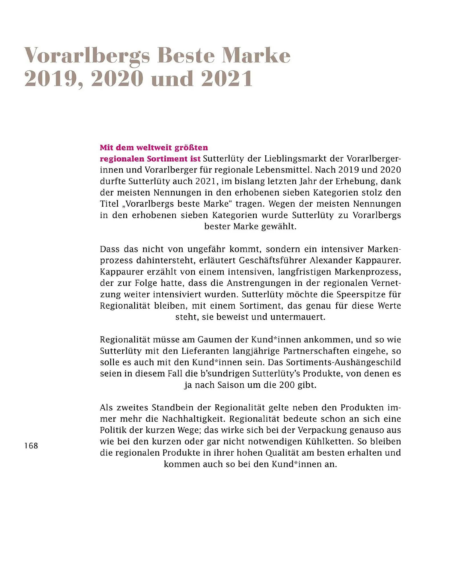 Sutterlüty Flugblatt von 21. Juli bis 31. Dezember 2025 - Flugblätt seite  168