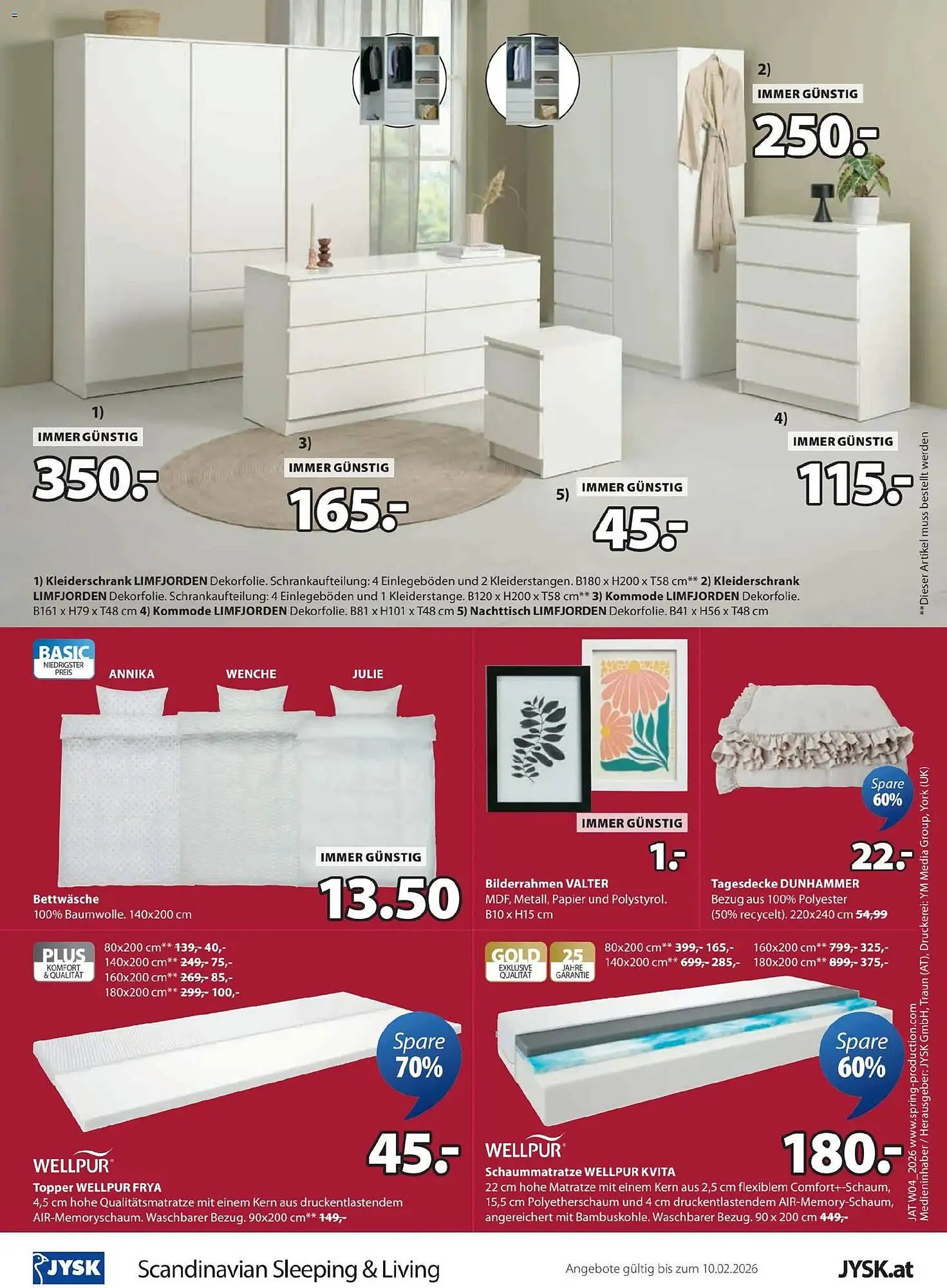 JYSK Flugblatt von 19. Jänner bis 10. Februar 2026 - Flugblätt seite  12