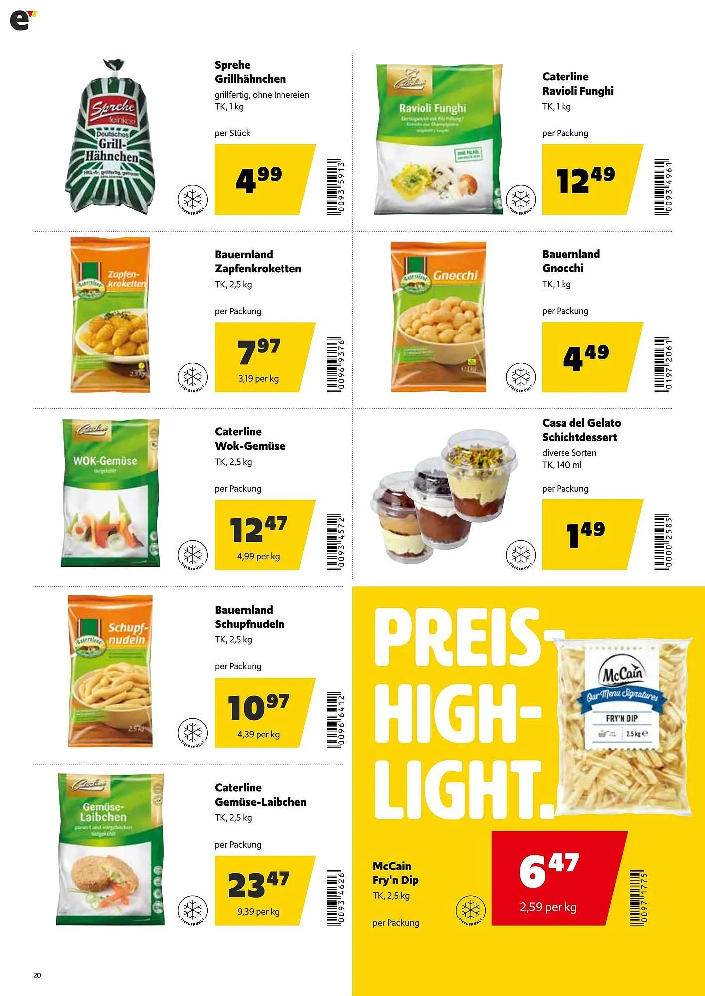 Eurogast Grissemann Flugblatt von 26. Jänner bis 7. Februar 2026 - Flugblätt seite 20