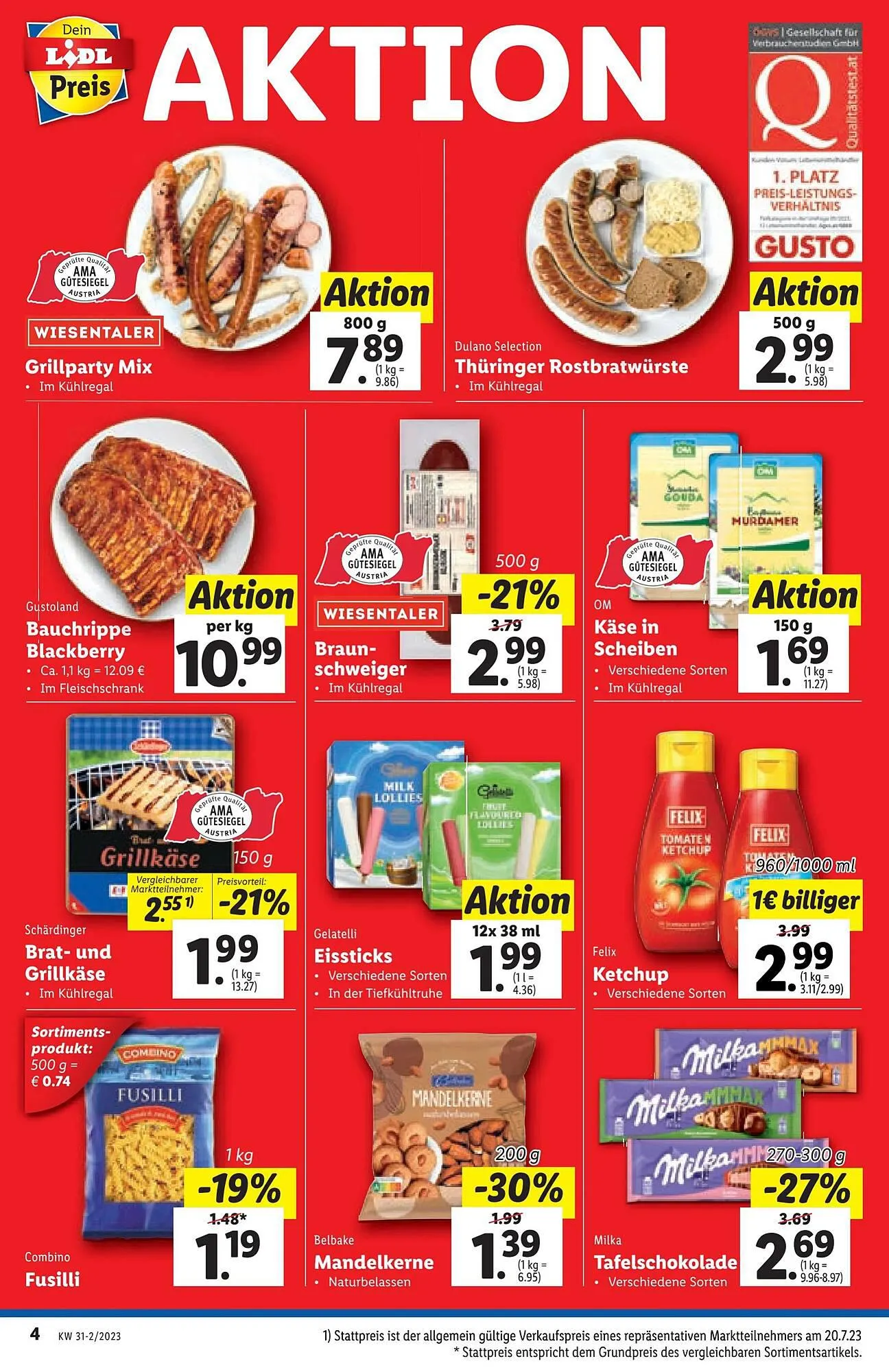 Lidl Flugblatt von 2. August bis 9. August 2023 - Flugblätt seite 4