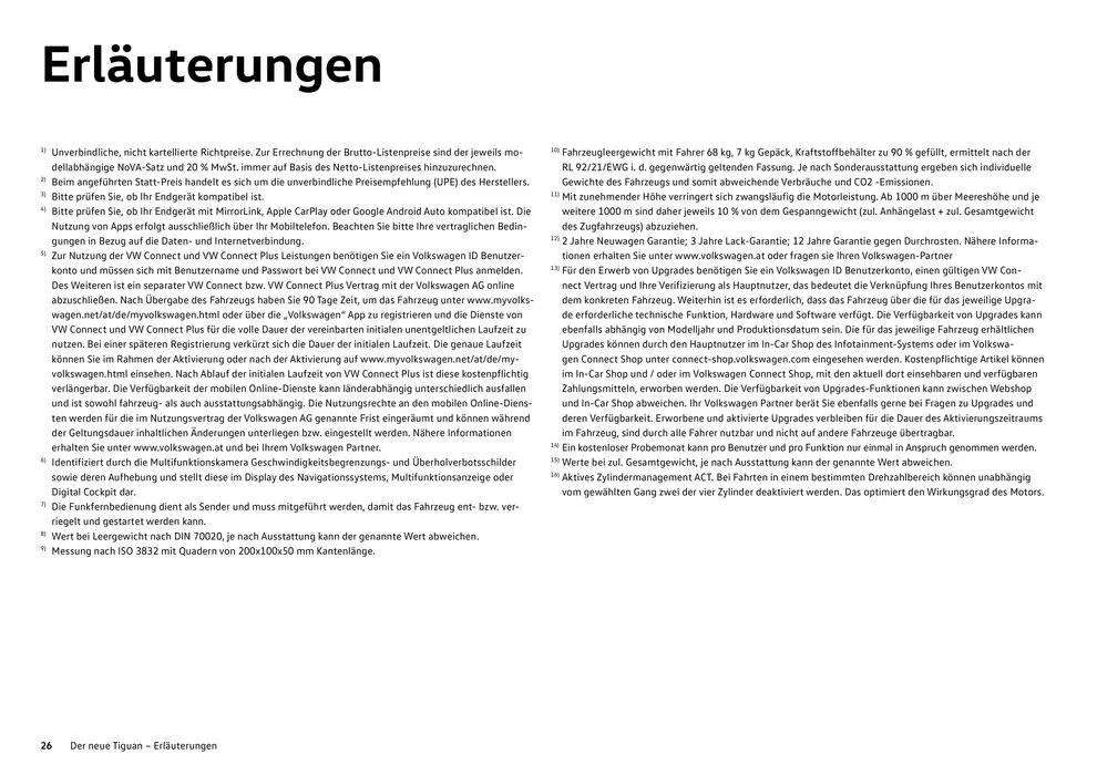 Volkswagen The new Tiguan von 16. Februar bis 16. Februar 2025 - Flugblätt seite 26