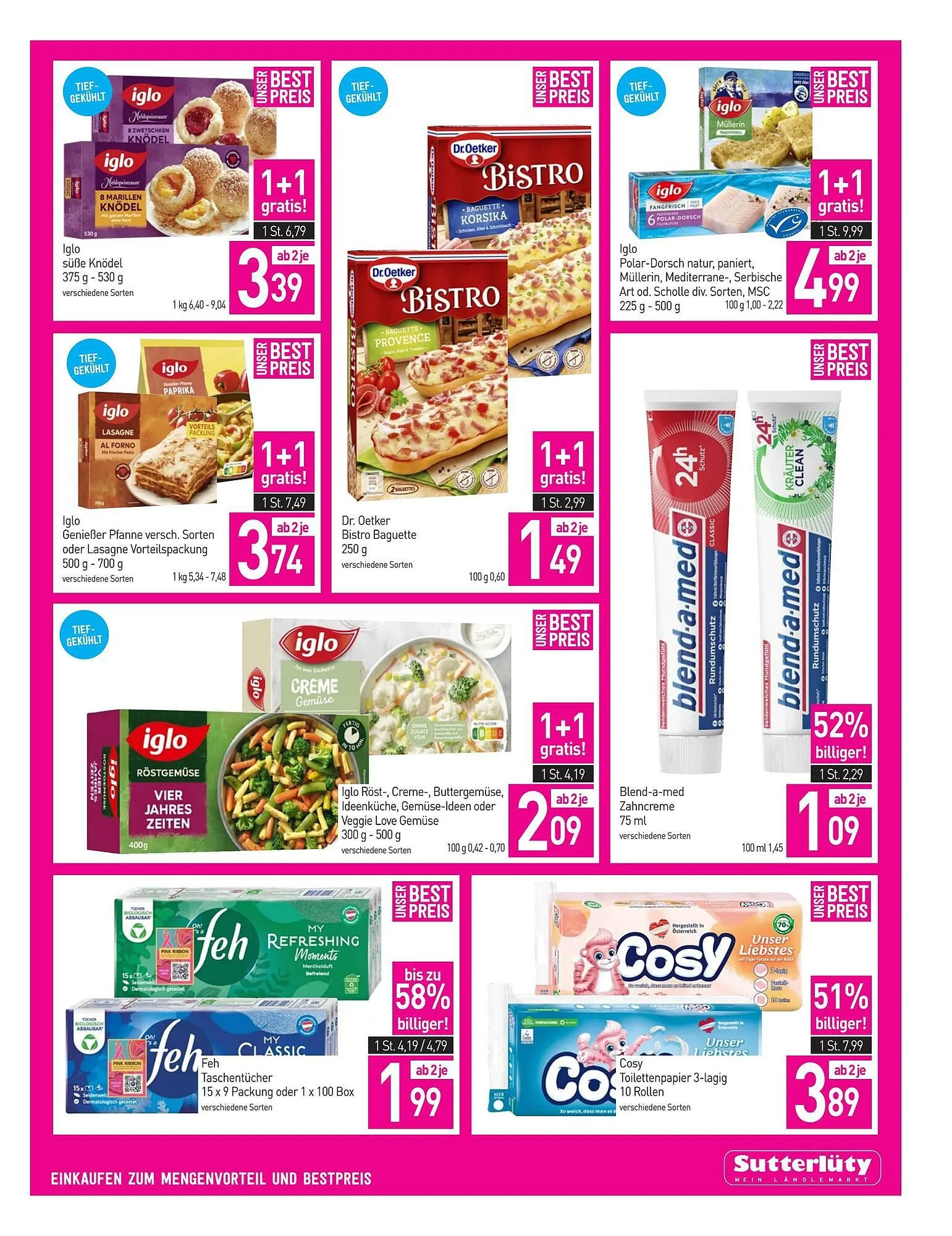 Sutterlüty Flugblatt von 8. Jänner bis 13. Jänner 2026 - Flugblätt seite  9