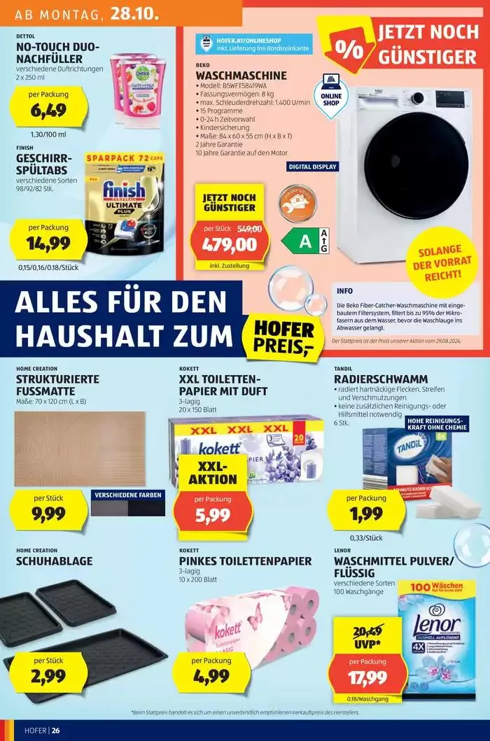 Blättern Sie online im HOFER Flugblatt von 23. Oktober bis 6. November 2024 - Flugblätt seite  30