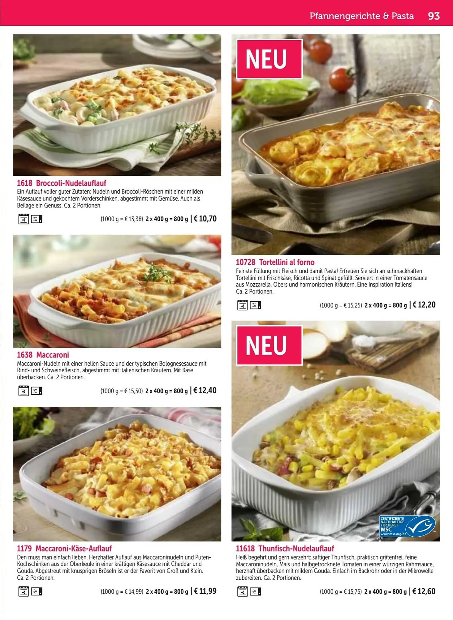 Bofrost Flugblatt von 25. September bis 29. Februar 2024 - Flugblätt seite  93