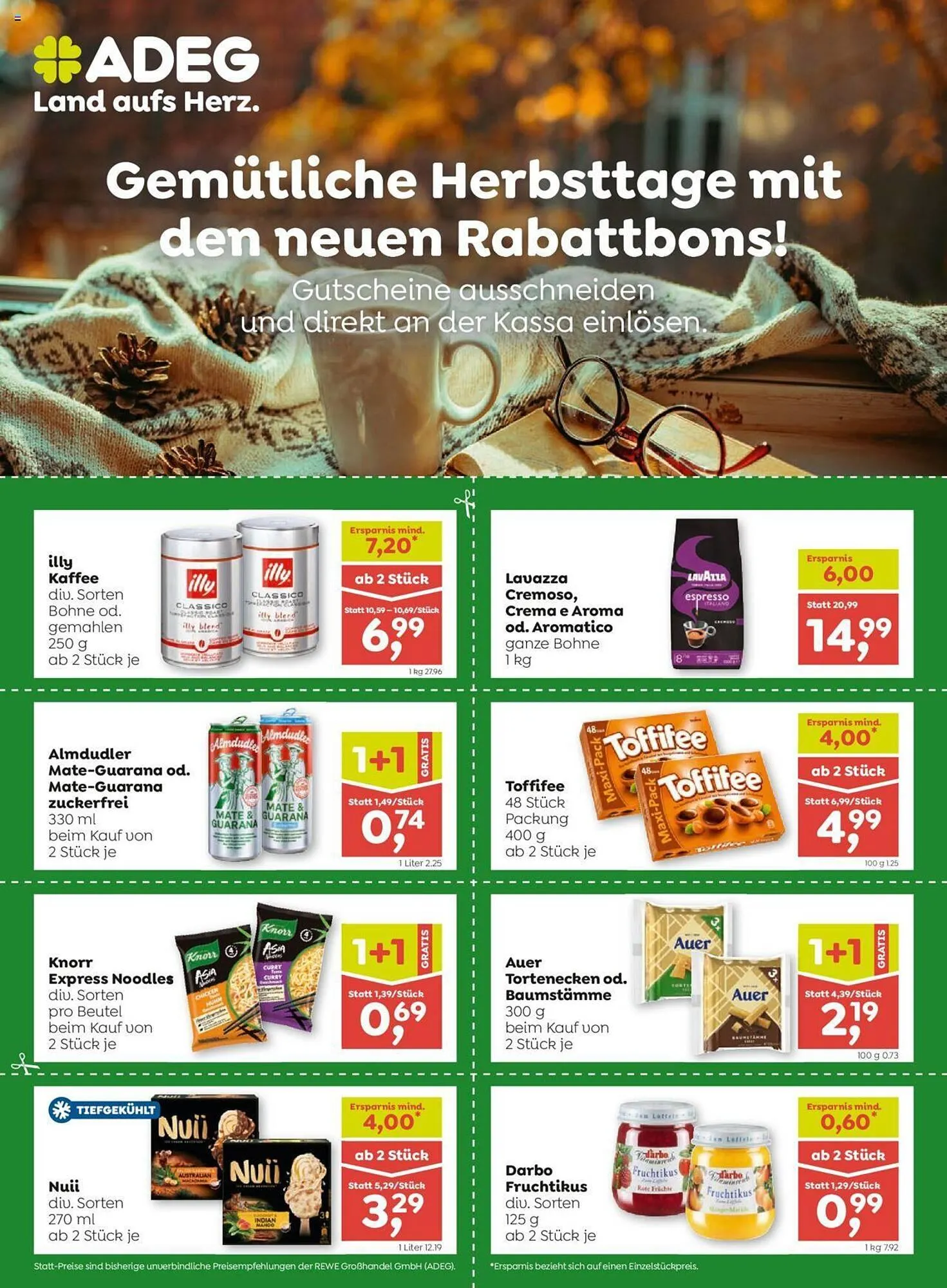 ADEG Flugblatt von 29. August bis 27. November 2024 - Flugblätt seite  1