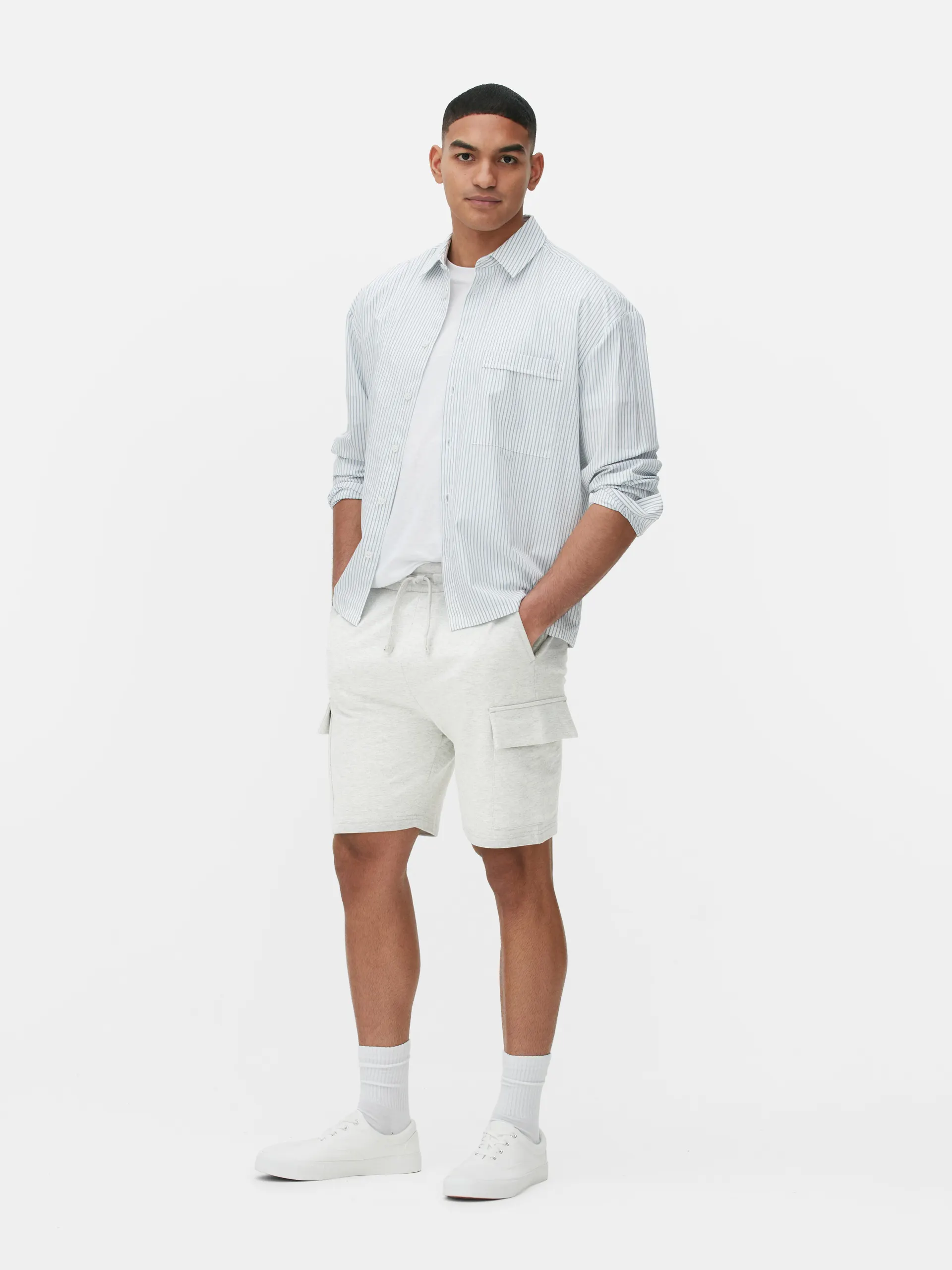 Cargoshorts aus Jersey