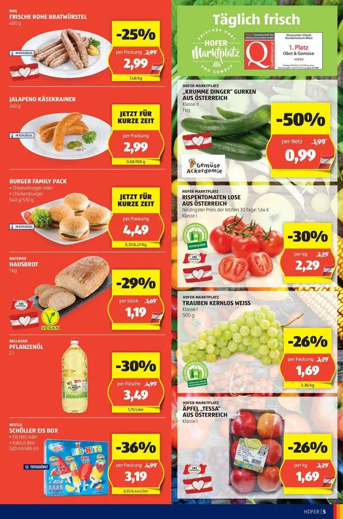 Blättern Sie online im HOFER Flugblatt von 19. Juni bis 3. Juli 2024 - Flugblätt seite  7