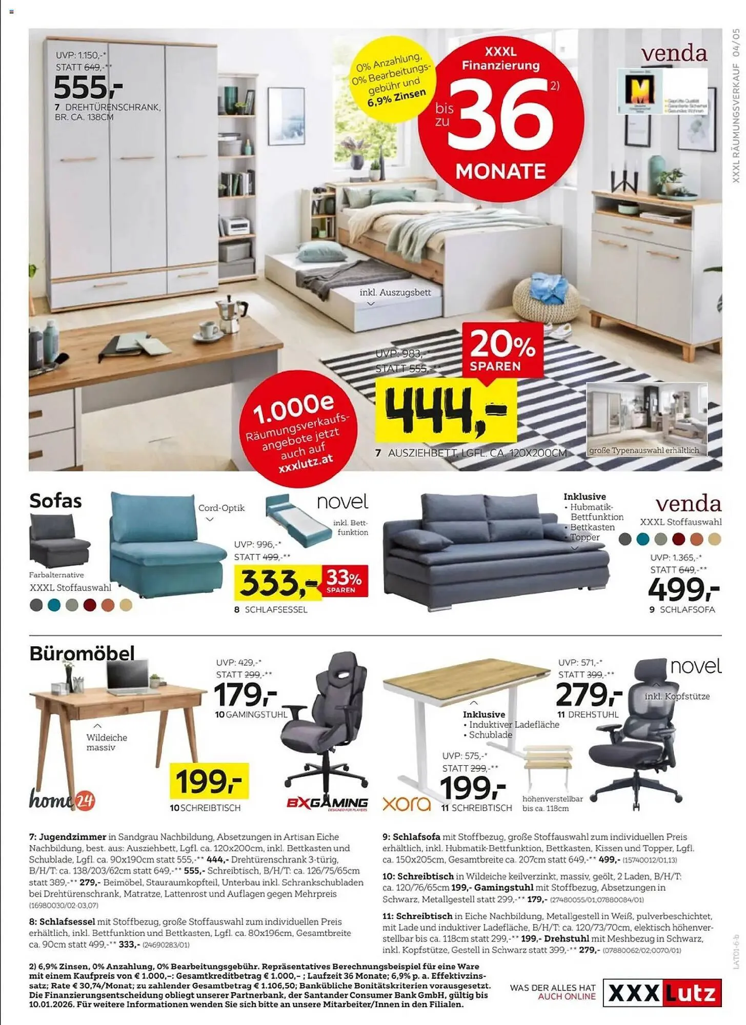 XXXLutz Prospekt von 29. Dezember bis 10. Jänner 2026 - Flugblätt seite  5