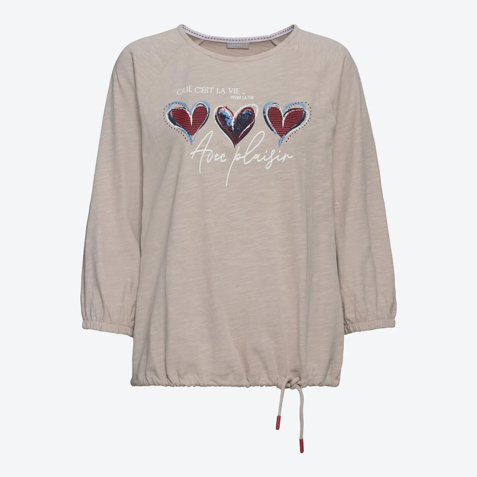 Damen-Langarmshirt mit Frontaufdruck