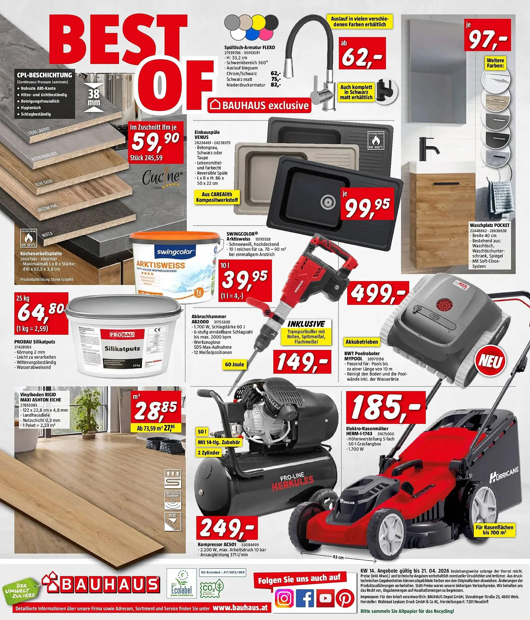 Bauhaus Flugblatt von 1. April bis 21. April 2026 - Flugblätt seite  32