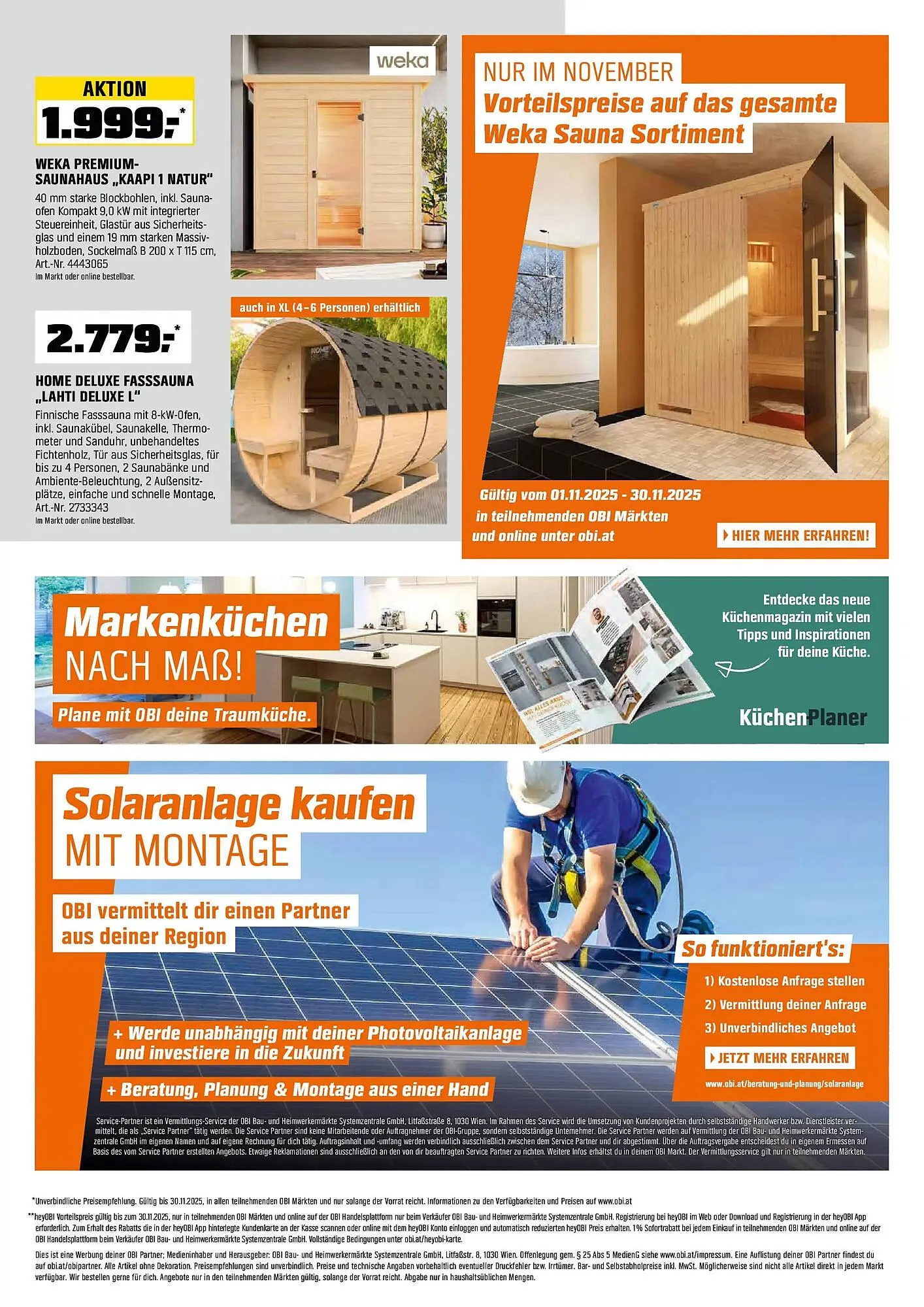 OBI Flugblatt von 1. November bis 13. November 2025 - Flugblätt seite 23