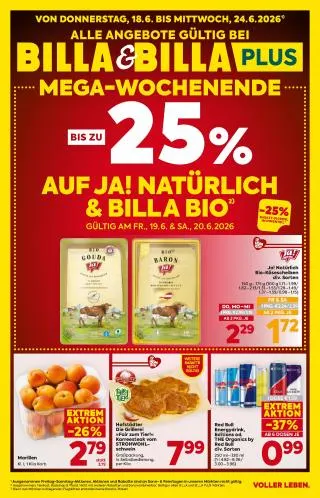 BILLA PLUS Flugblatt von 18. Juni bis 24. Juni 2026 - Flugblätt seite  1