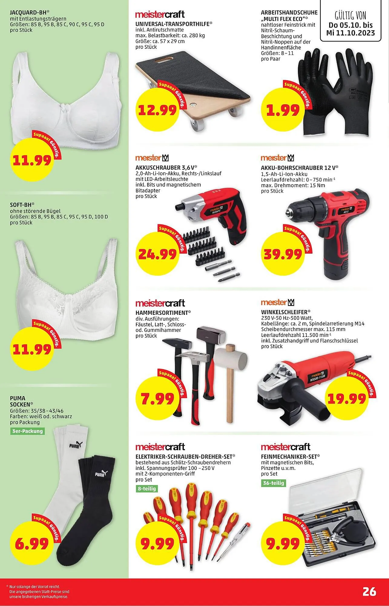 PENNY Flugblatt von 5. Oktober bis 11. Oktober 2023 - Flugblätt seite 26