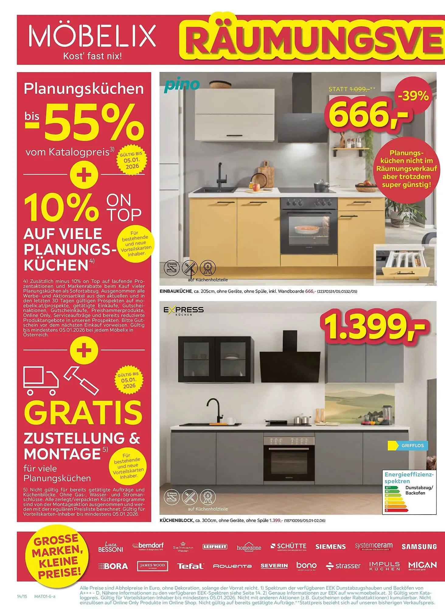 Möbelix Prospekt von 22. Dezember bis 5. Jänner 2026 - Flugblätt seite  14