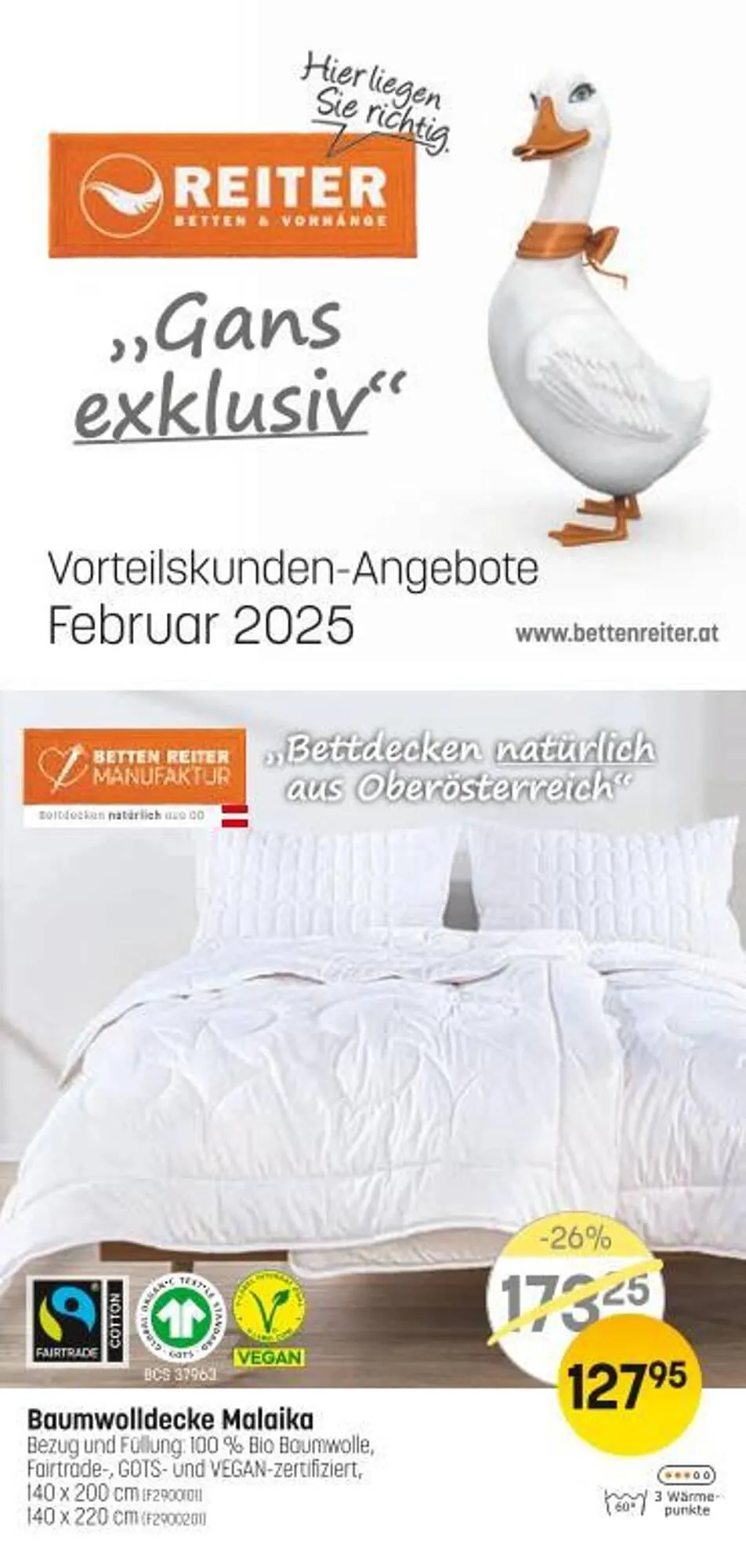 Reiter Flugblatt von 1. Februar bis 28. Februar 2025 - Flugblätt seite  1