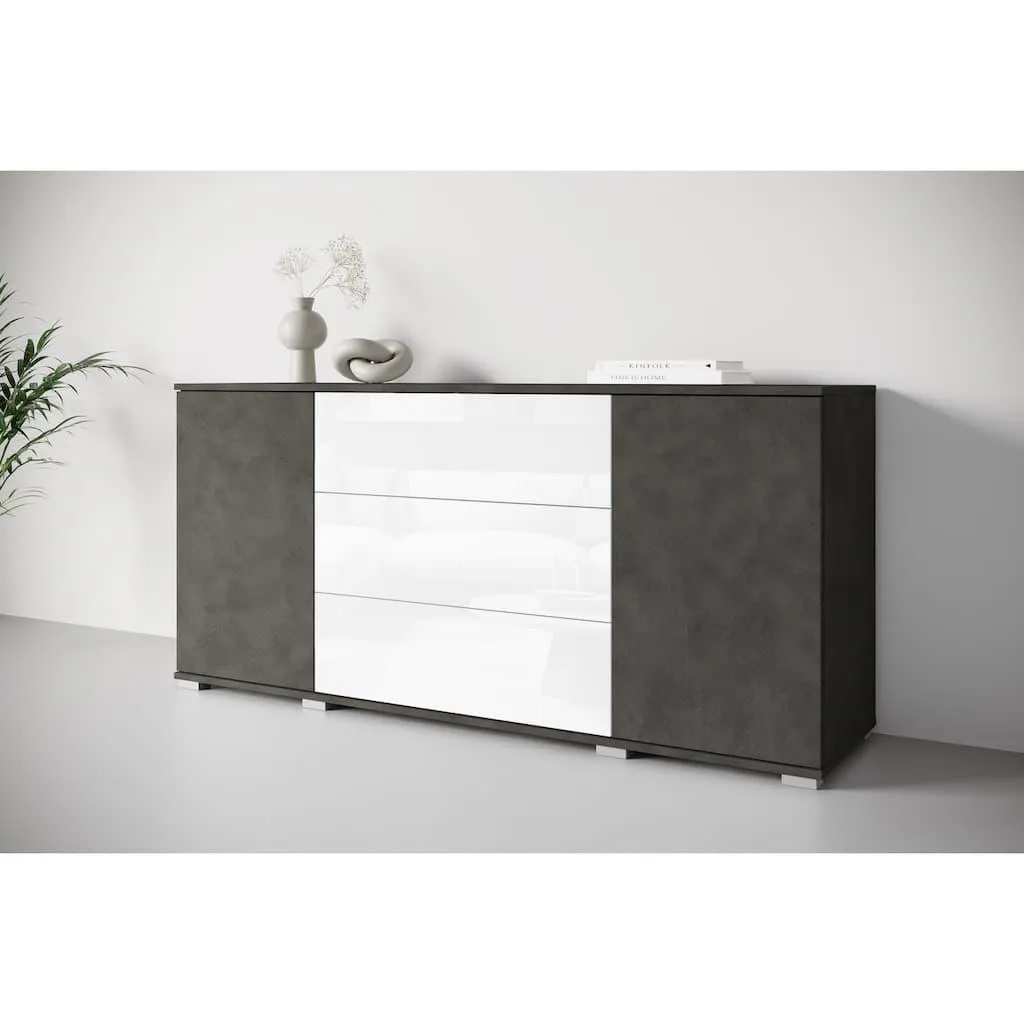 INOSIGN Sideboard »Kenia, Kommode für das Schlafzimmer/Wohnzimmer« 1 Stk. tlg. Modernes Sideboard mit 3 Schubladen und 4 Fächern, Breite 150 cm