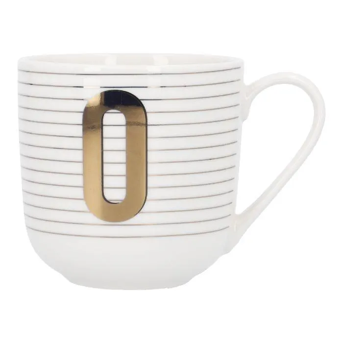 Becher Buchstabe/Streifen, O, 450 ml