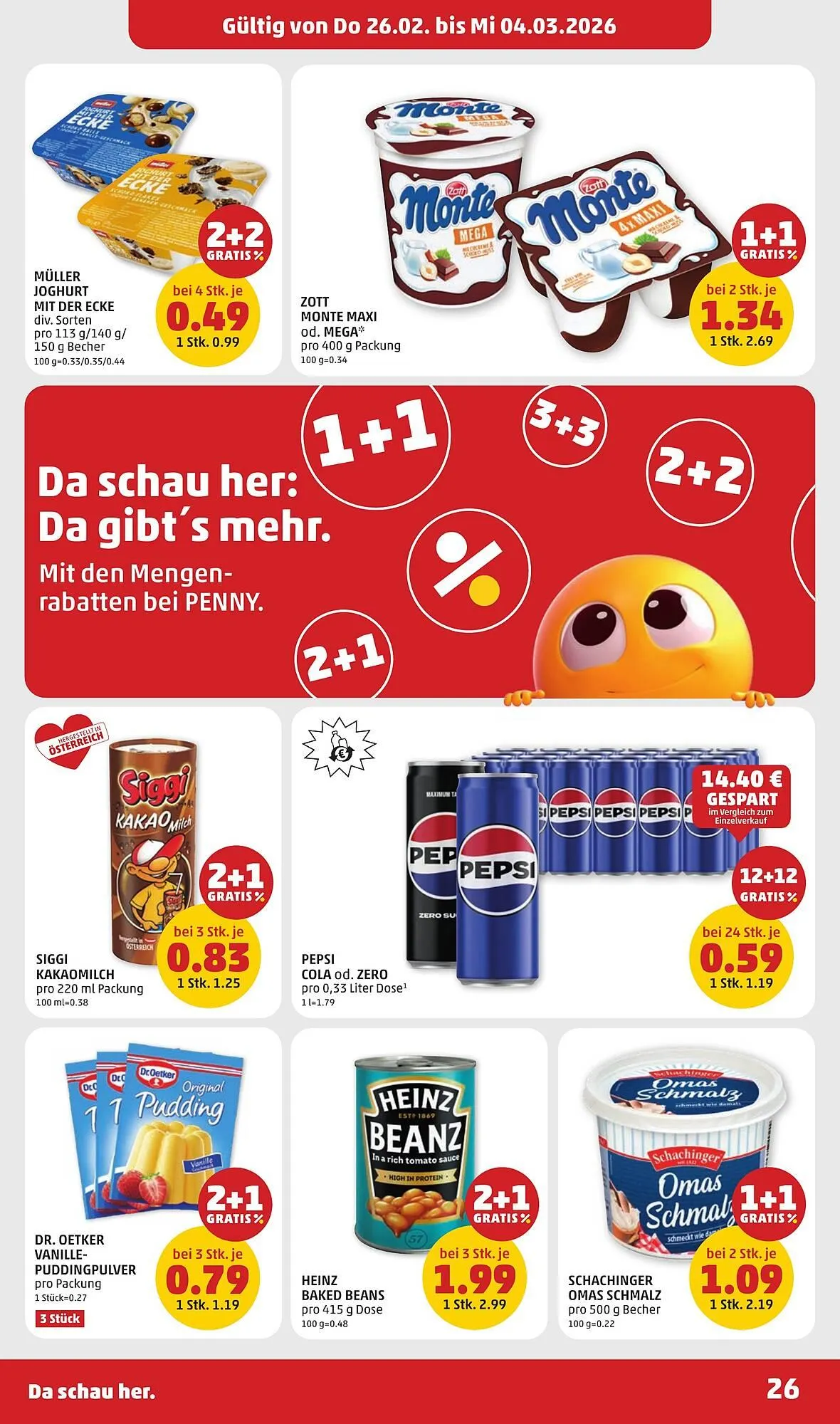 PENNY Flugblatt von 26. Februar bis 4. März 2026 - Flugblätt seite  26