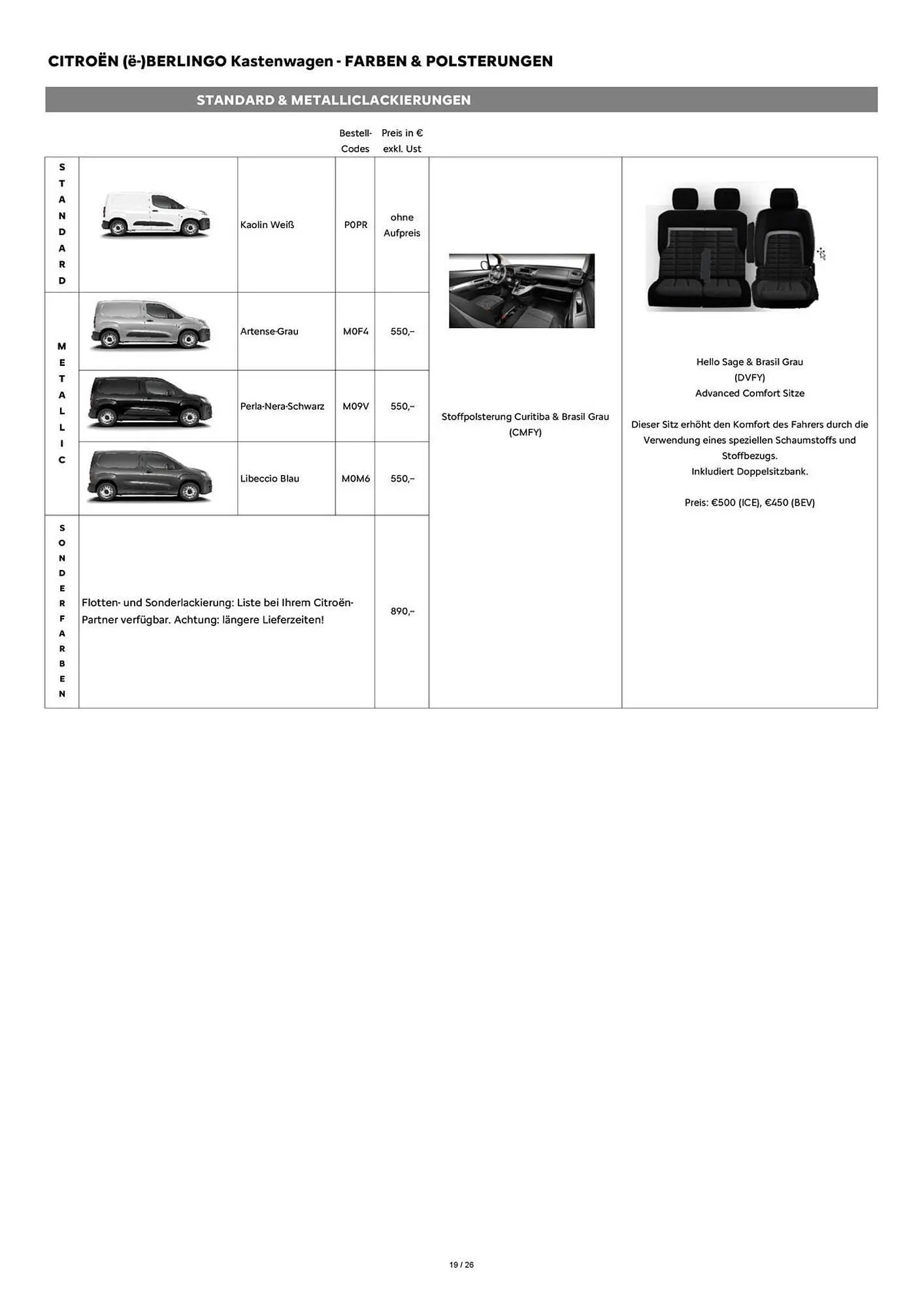 Citroen Flugblatt von 1. April bis 30. April 2026 - Flugblätt seite 19