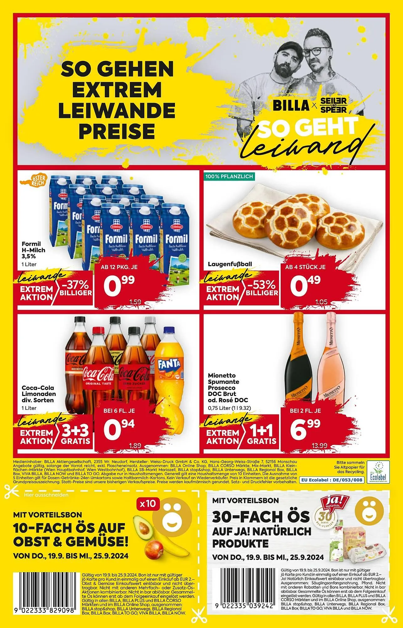 Billa Corso Flugblatt von 19. September bis 25. September 2024 - Flugblätt seite 16