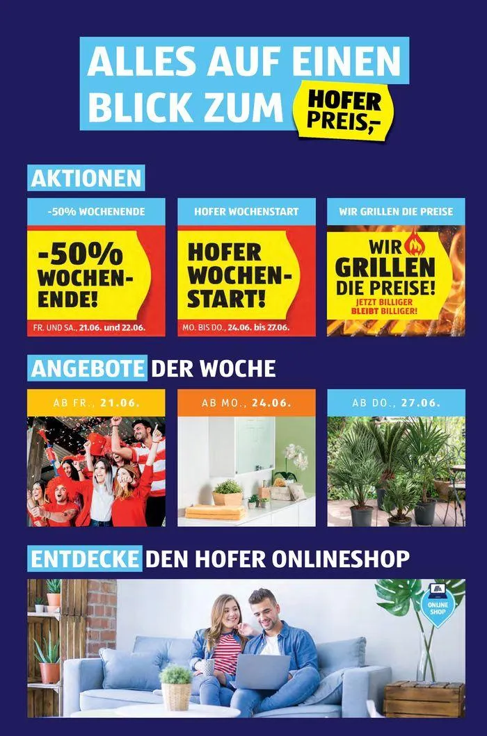 Blättern Sie online im HOFER Flugblatt von 19. Juni bis 3. Juli 2024 - Flugblätt seite 2