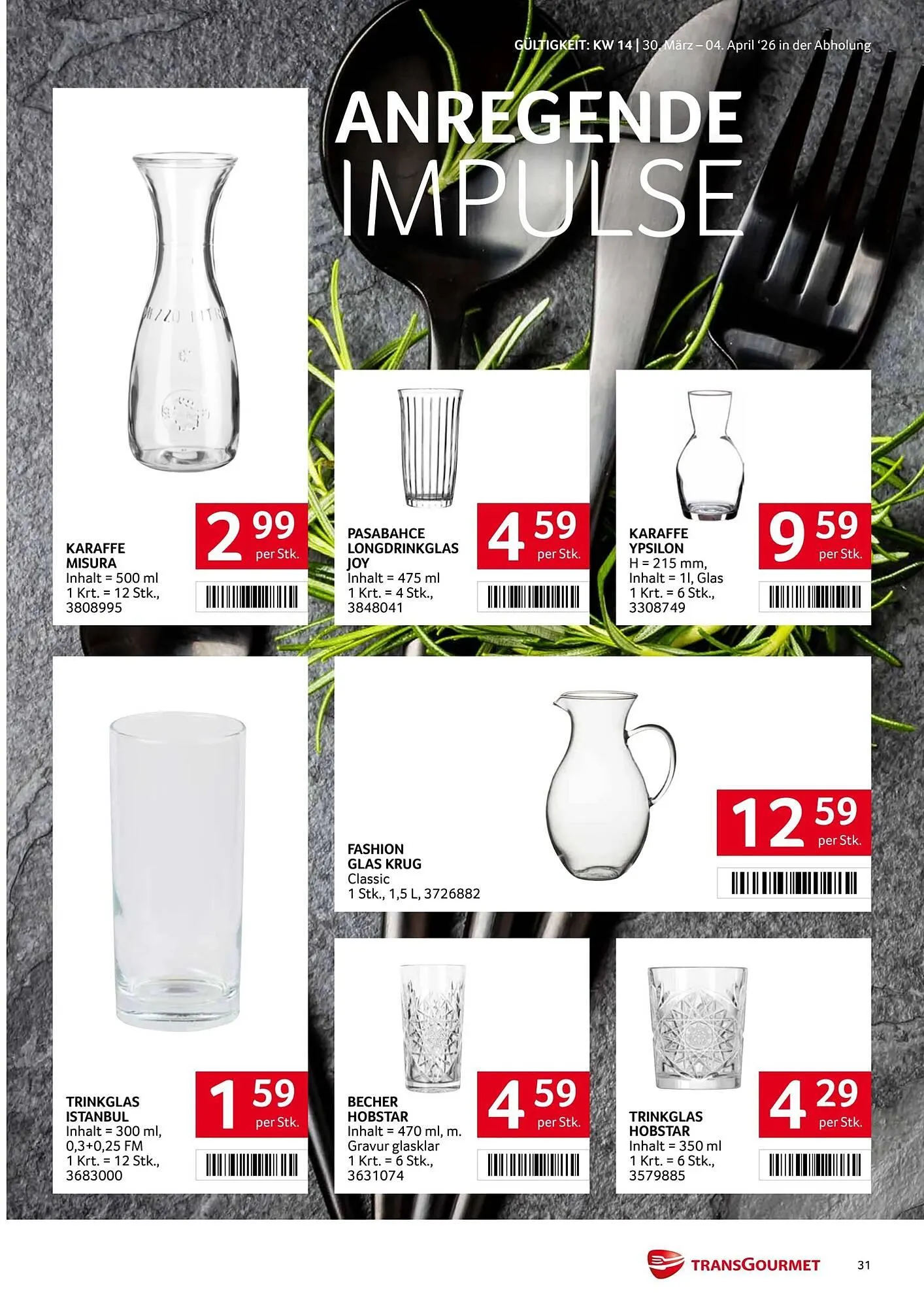 Transgourmet Flugblatt von 30. März bis 4. April 2026 - Flugblätt seite  30