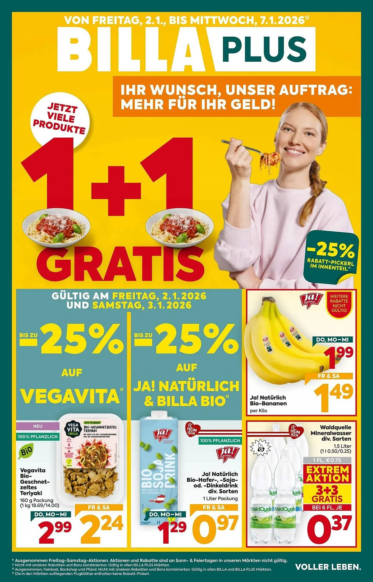Billa Box Flugblatt von 2. Jänner bis 7. Jänner 2026 - Flugblätt seite 1