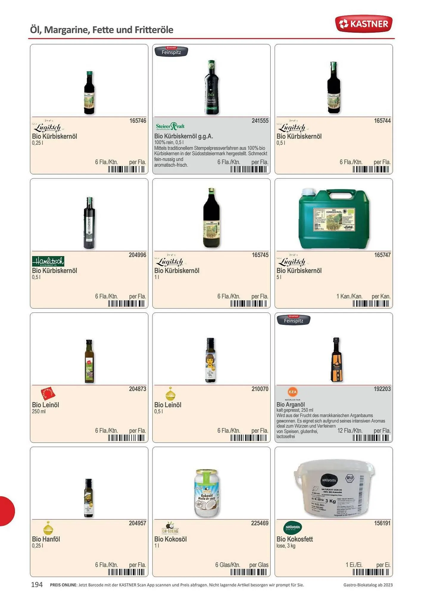 Kastner Flugblatt von 15. September bis 30. Dezember 2023 - Flugblätt seite 196