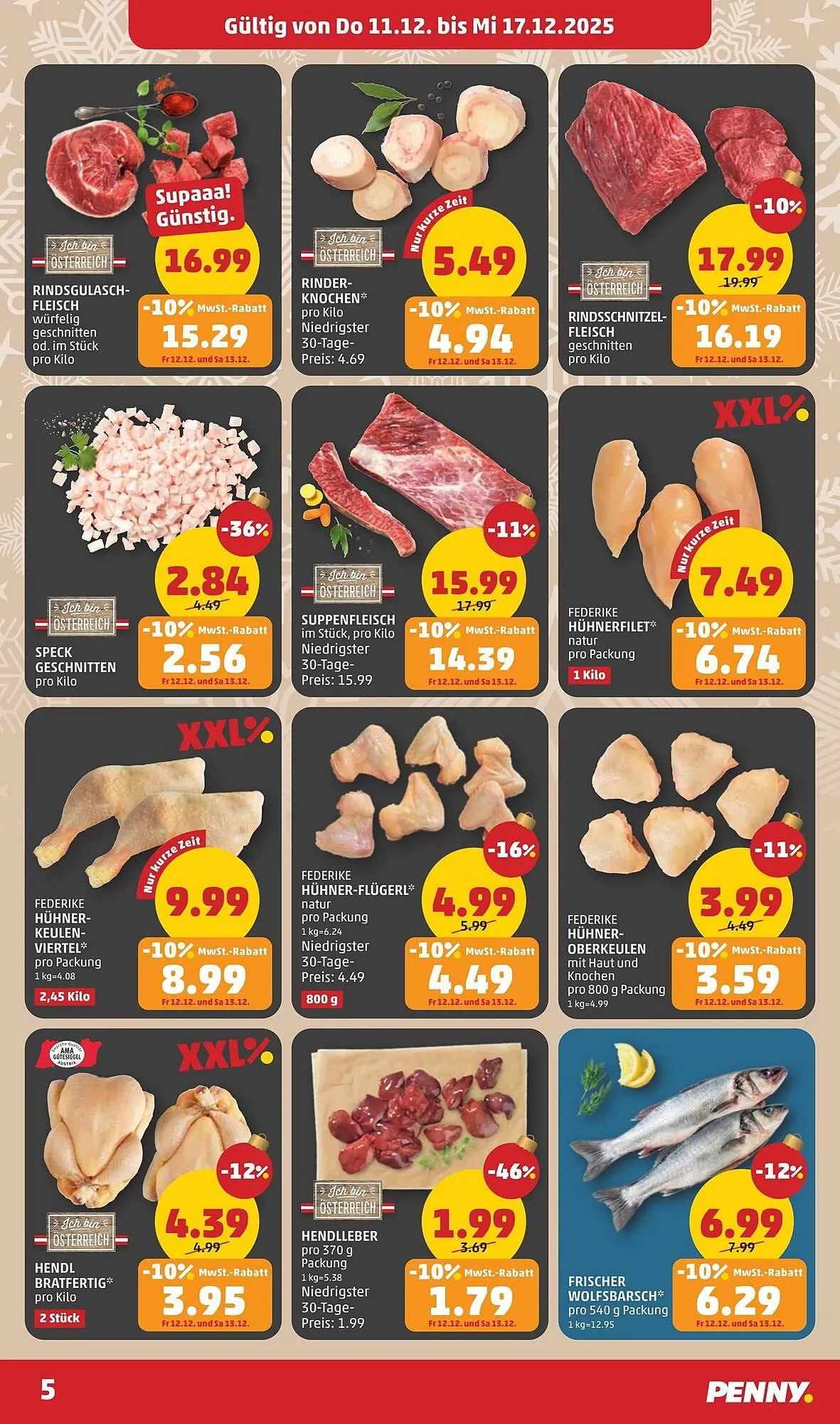 PENNY Flugblatt von 11. Dezember bis 17. Dezember 2025 - Flugblätt seite  5